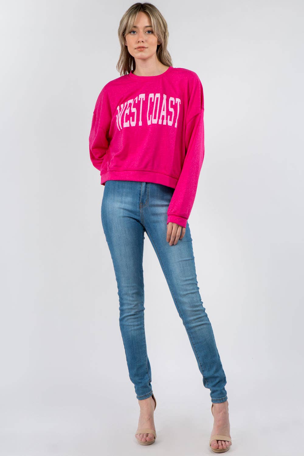 West Coast Cropped Sweatshirt