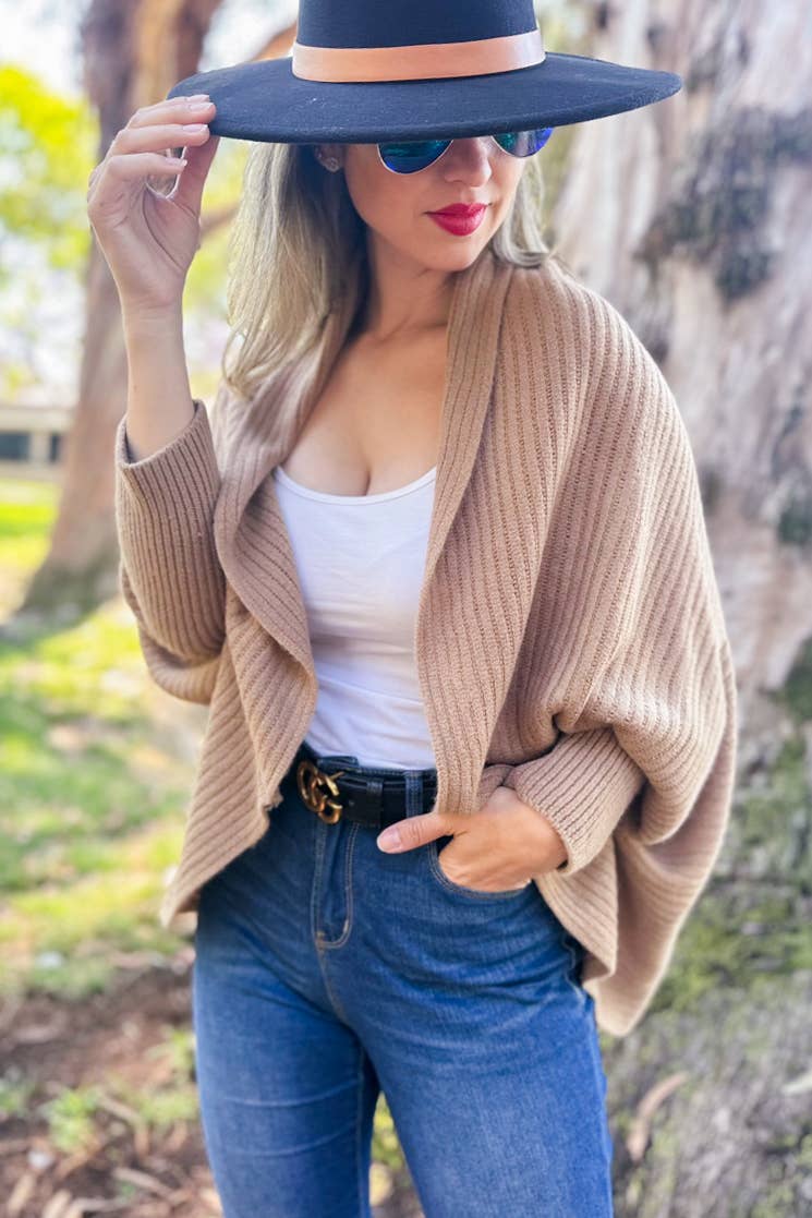 Tawny Knitted Shrug Cardigan