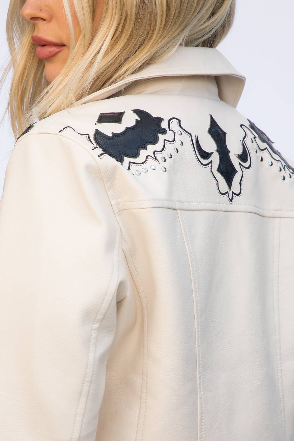 Cara Vegan Leather Moto Jacket