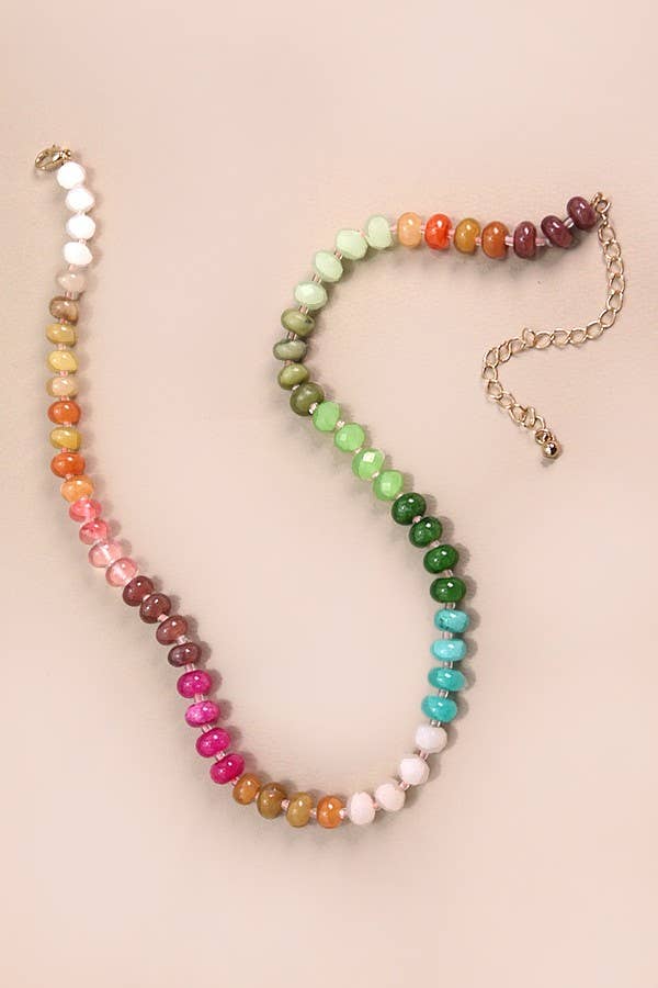 Rainbow Stone Necklace