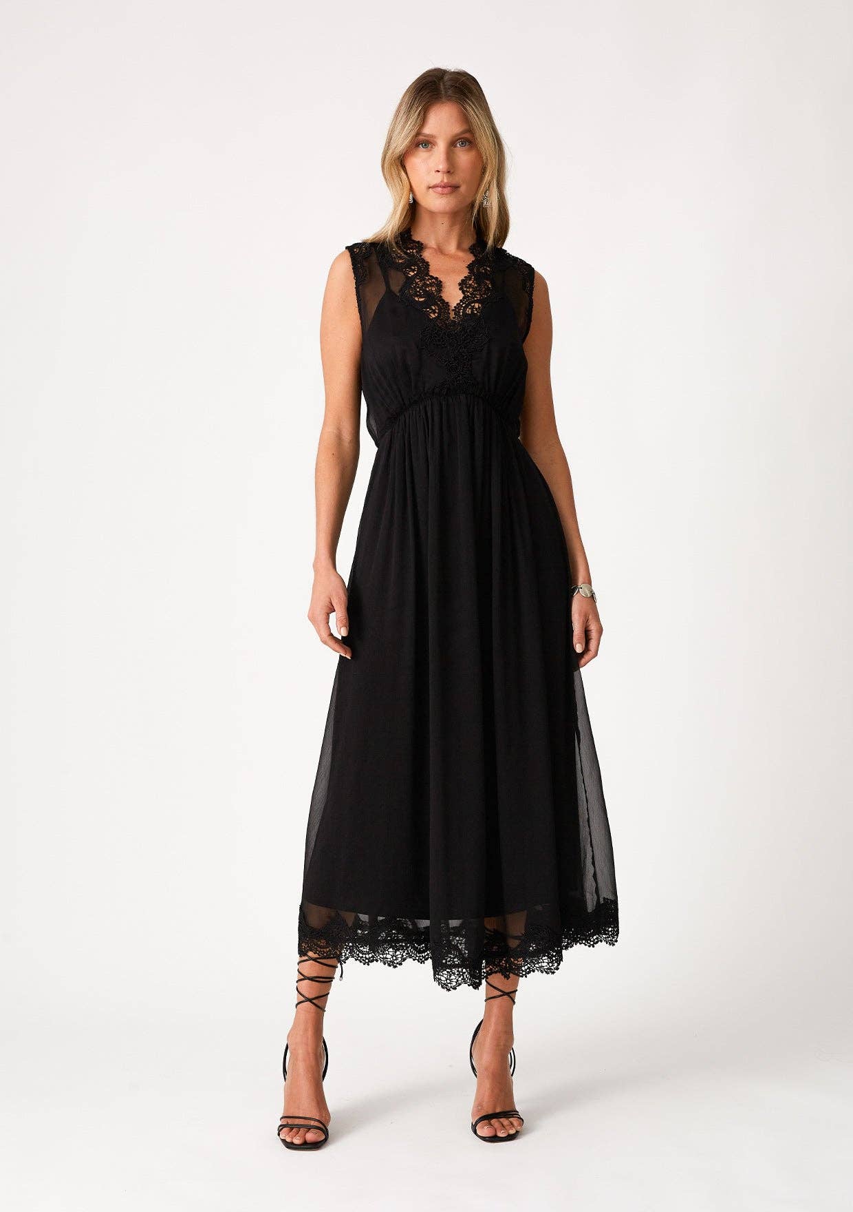 Sabrina Lace Midi Dress
