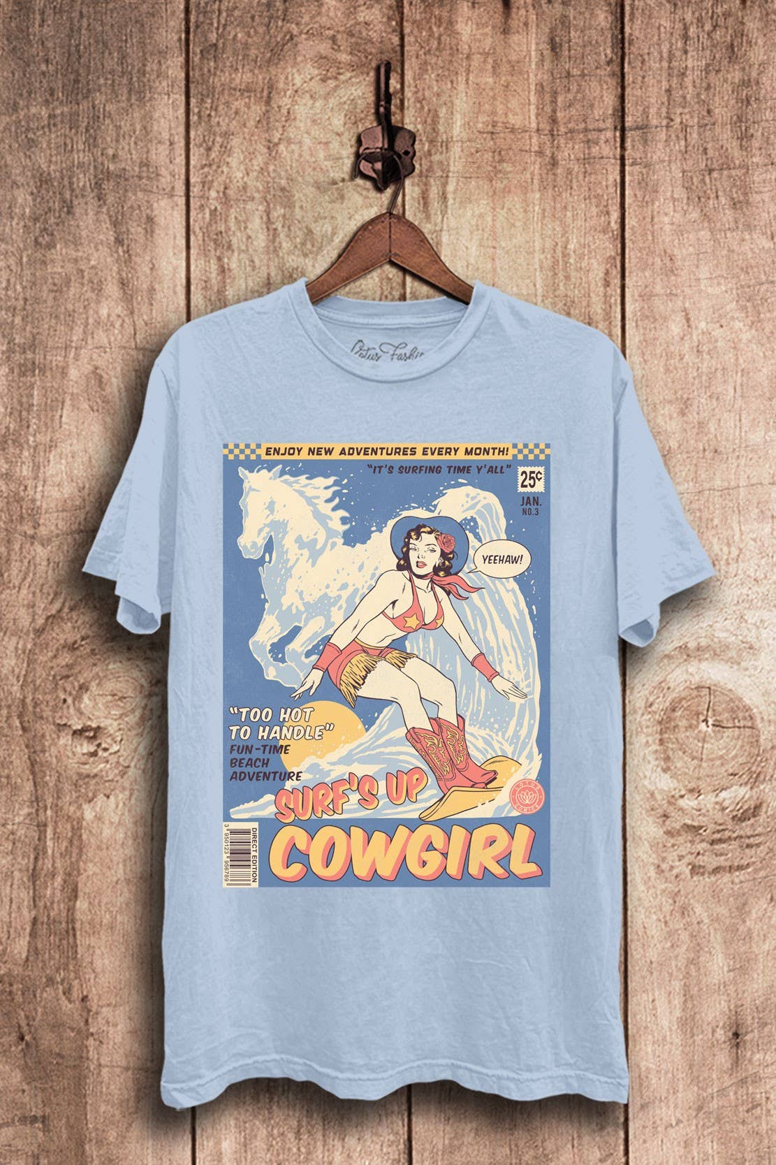 Surfs Up Cowgirl Graphic Top