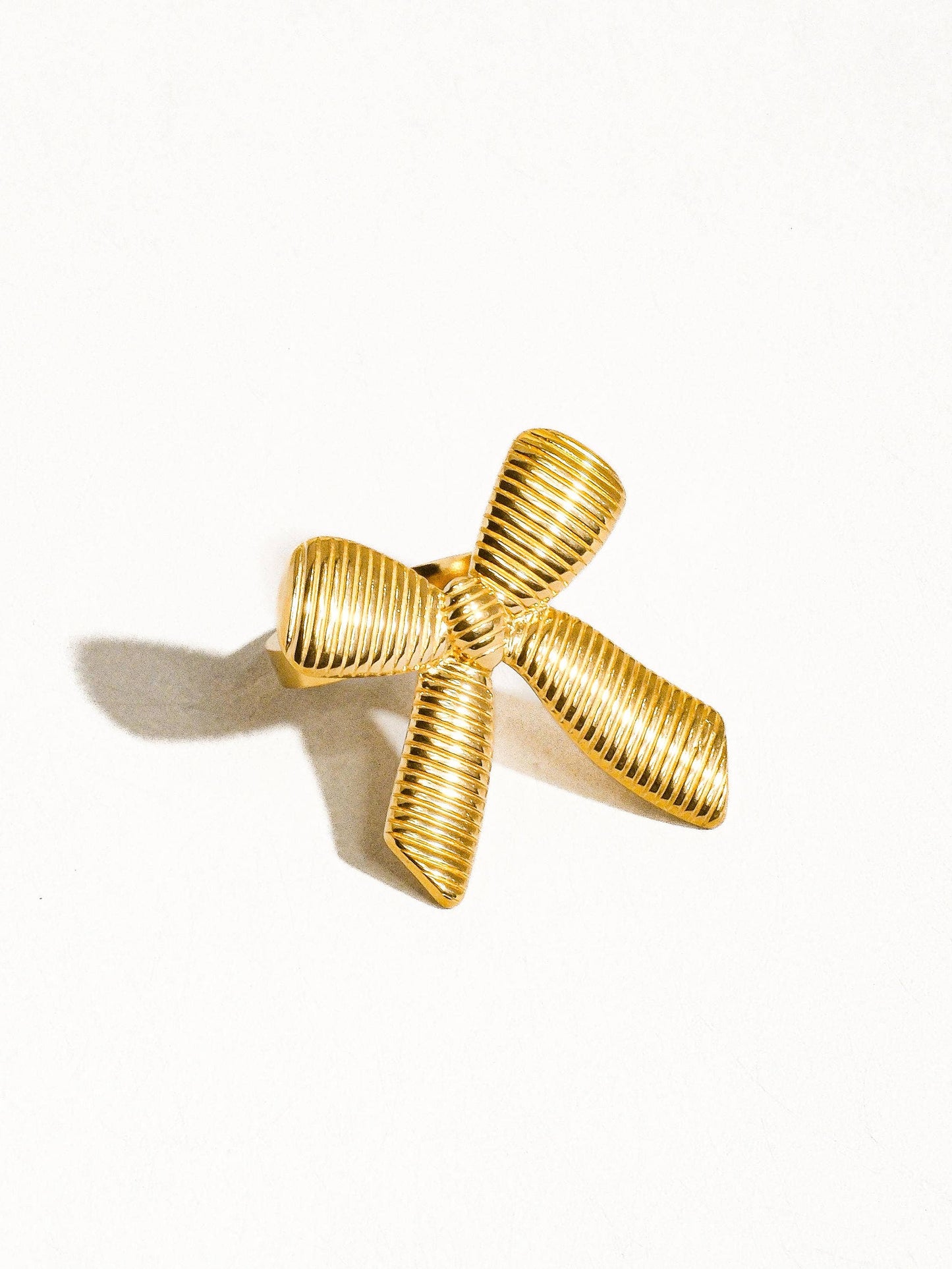 Lillian 18K Gold Non-Tarnish Bow Stud