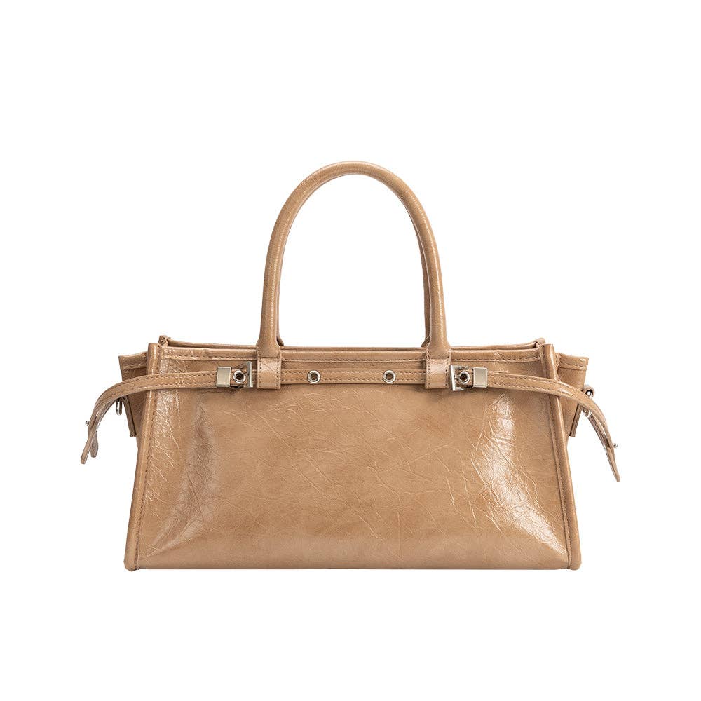 Rhonda Tan Top Handle Bag