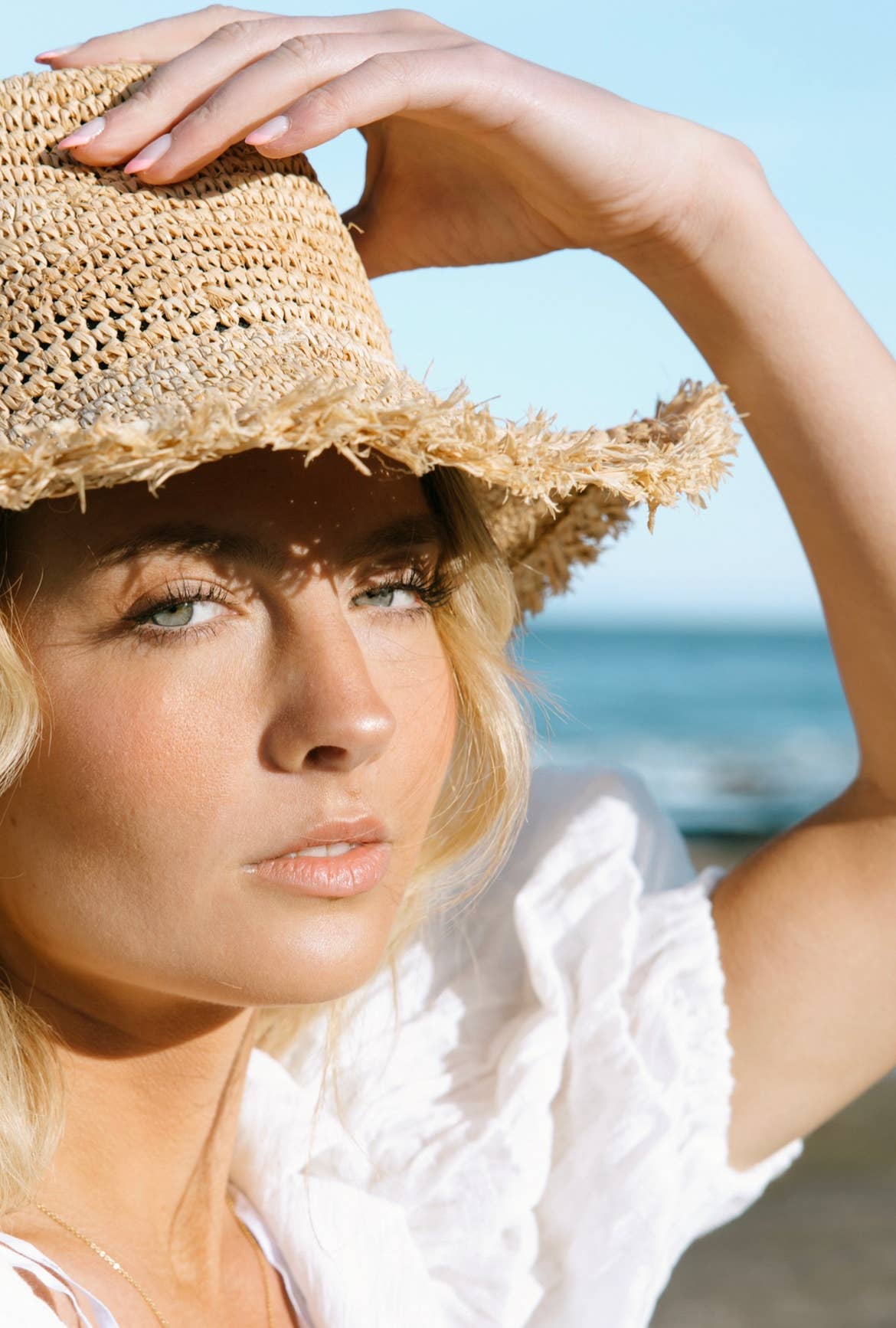 August- Raffia Bucket Hat