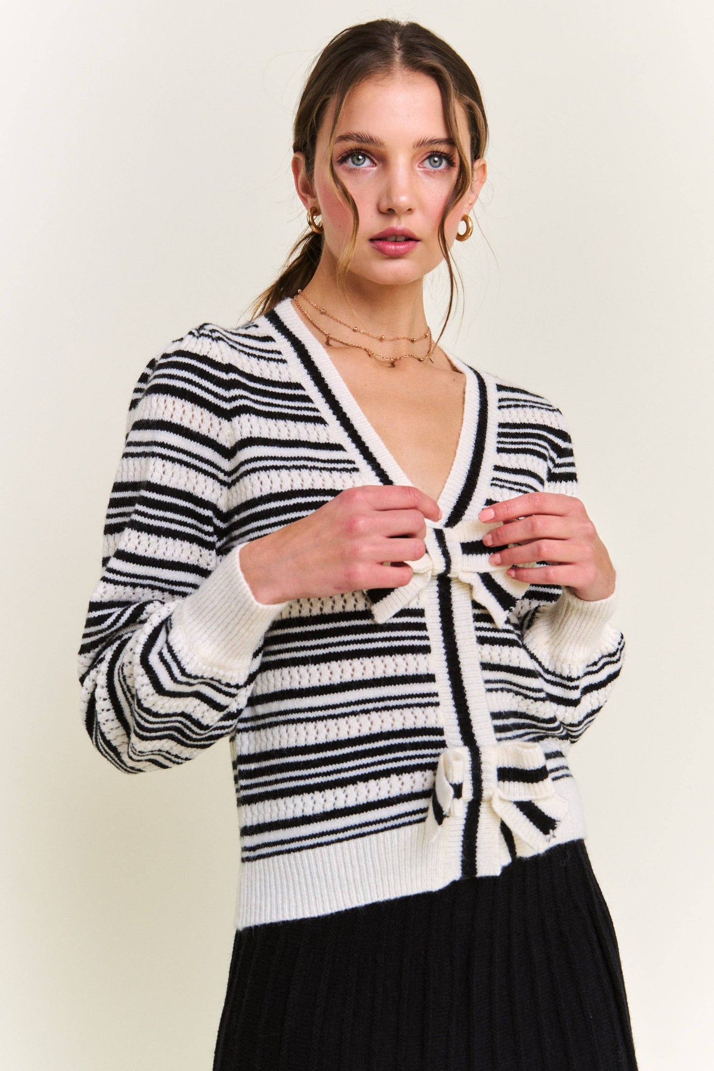 Bow Cardigan