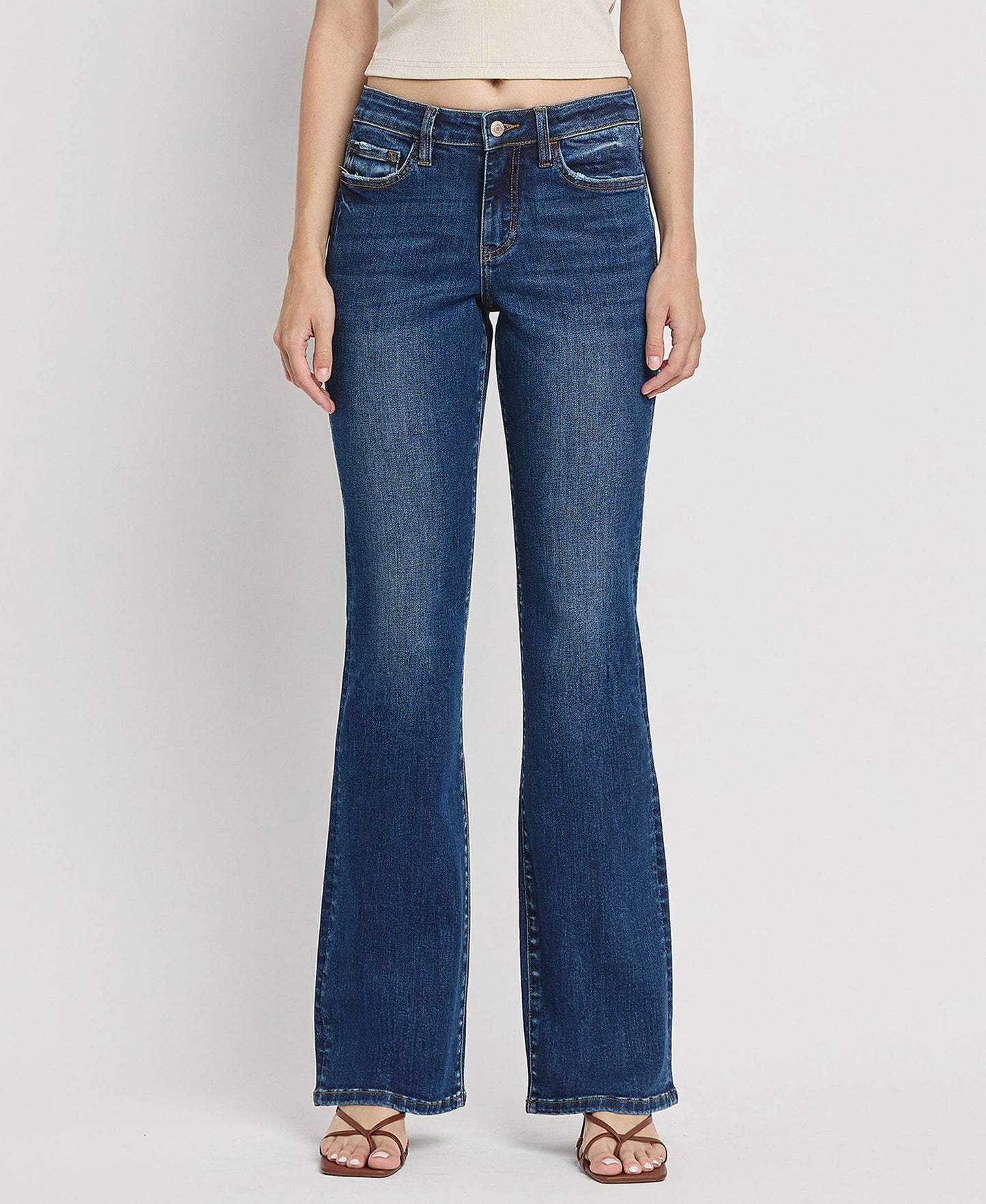 Mid-Rise Relaxed Bootcut