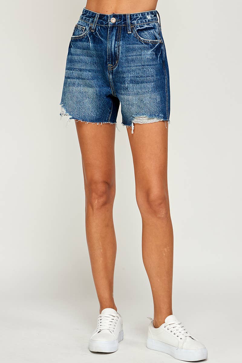 Boyfriend Midi Short Super High Rise