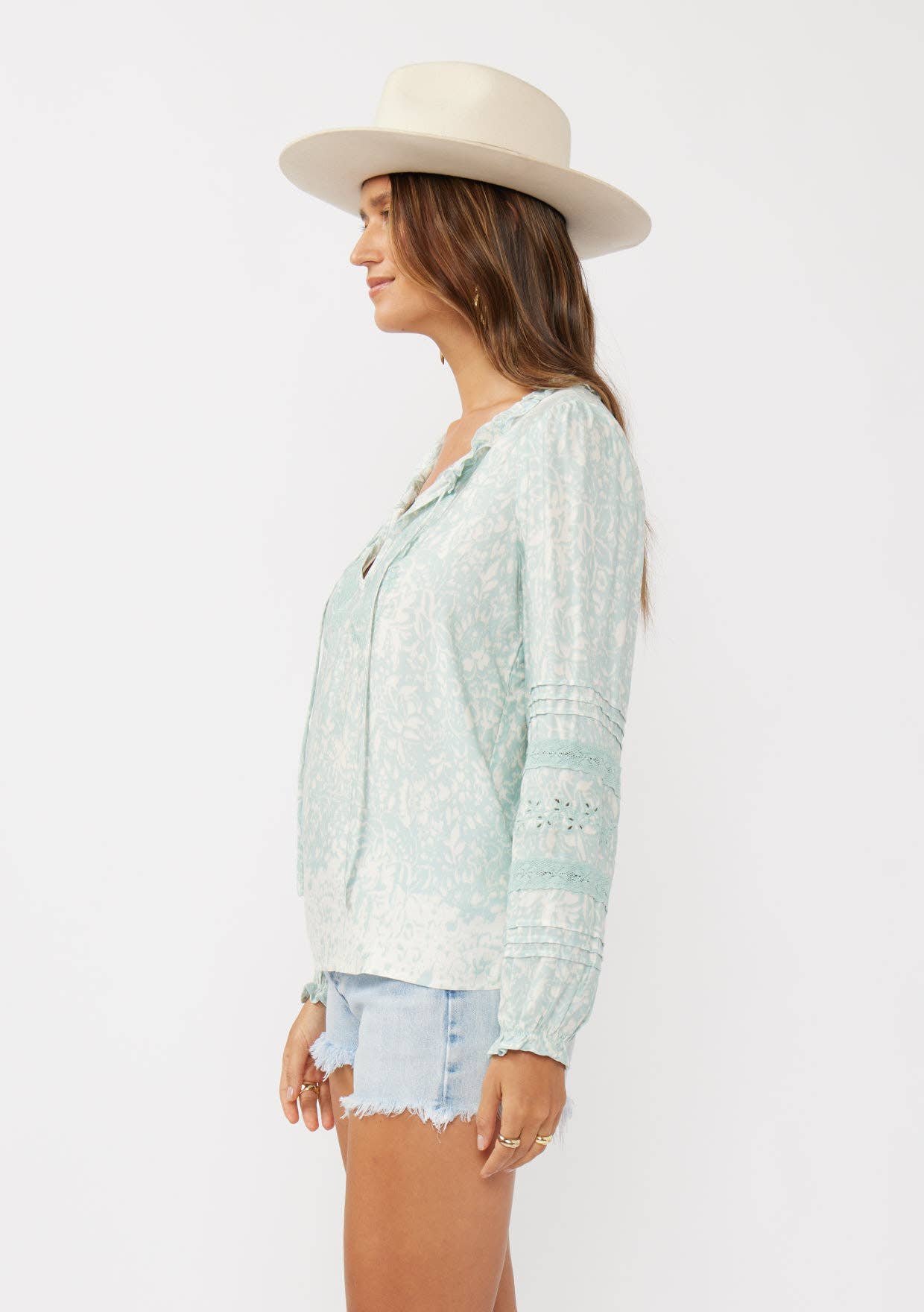 Tidal Flow Embroidered Blouse