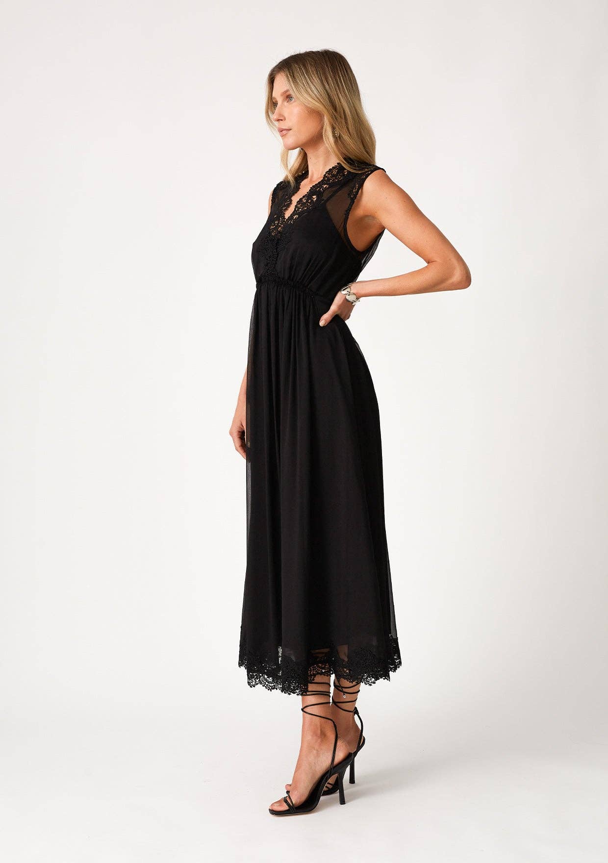 Sabrina Lace Midi Dress