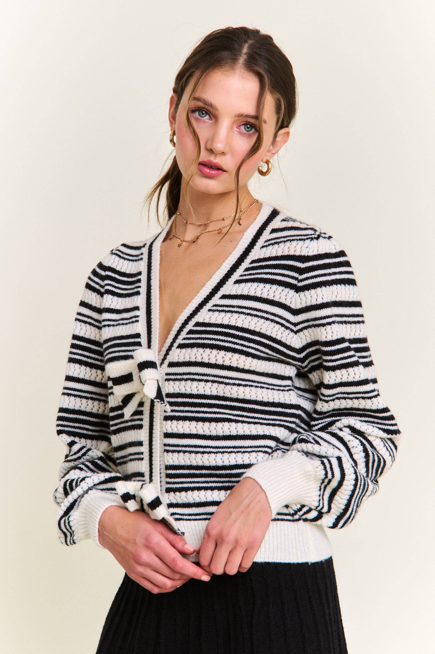 Bow Cardigan