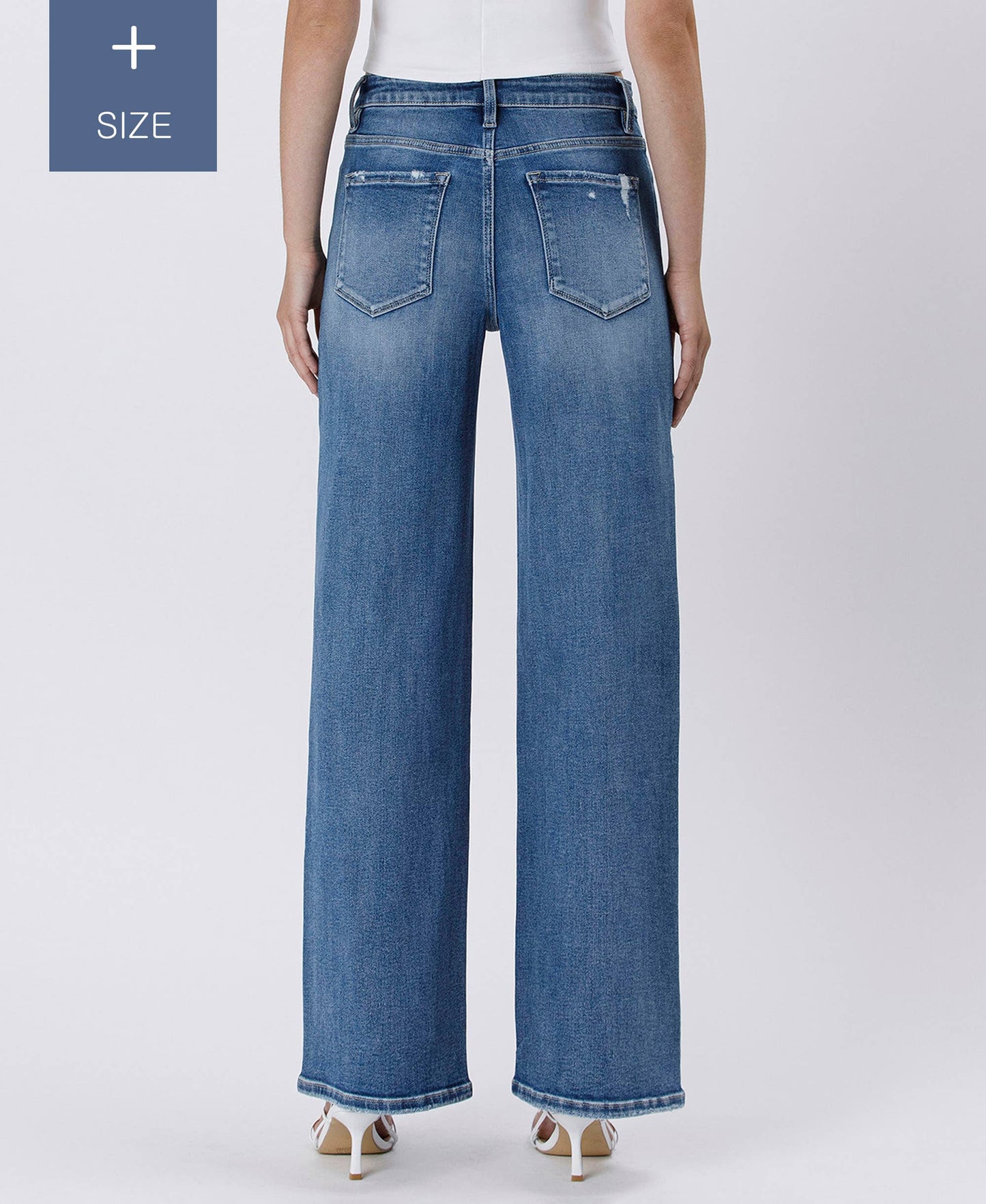 Super High Rise Baggy Jeans- Plus