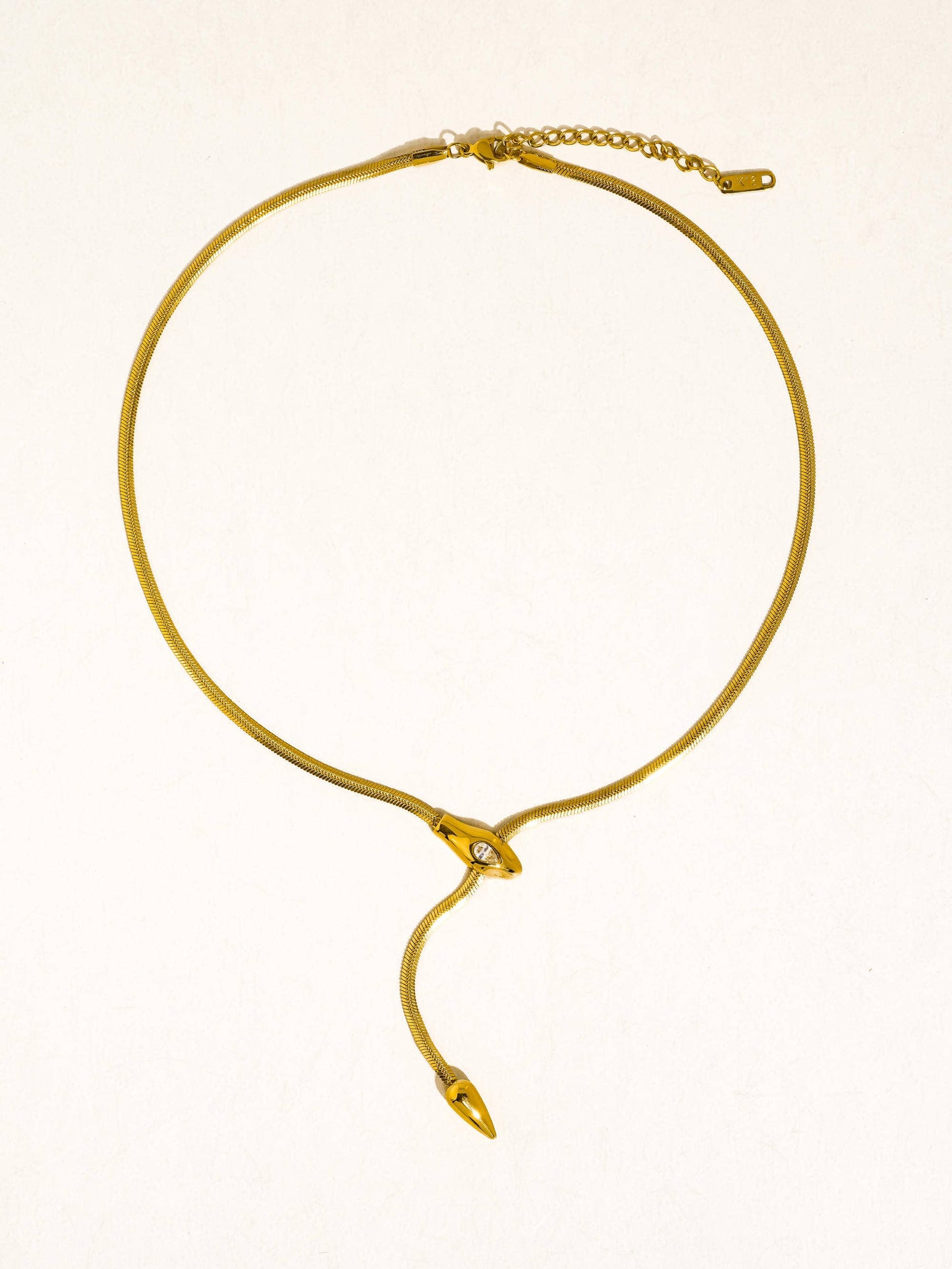 Gildora Serpent Y Lariat Necklace