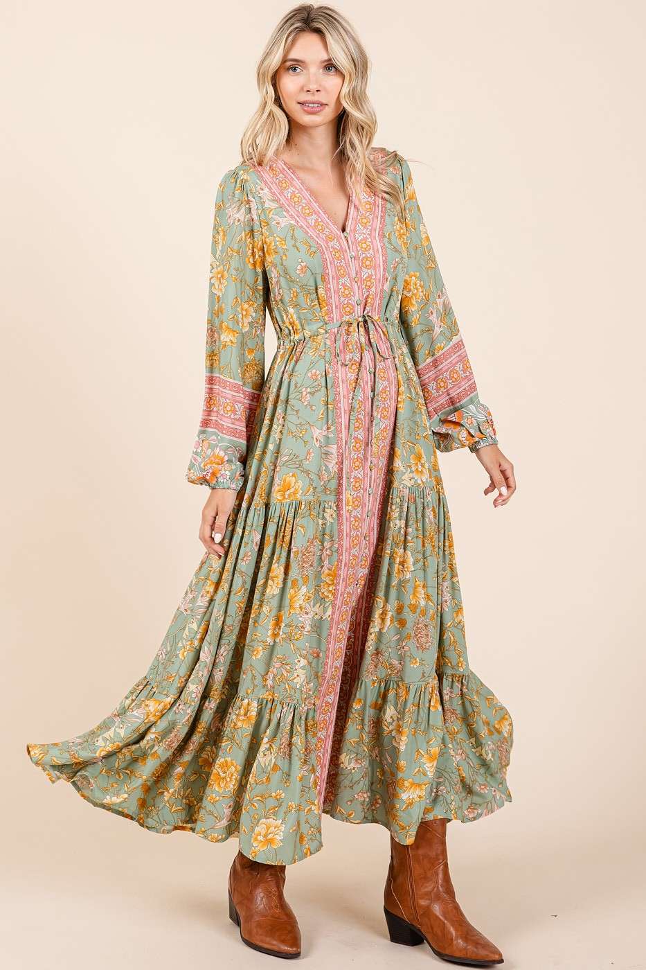 Birdie Boho Floral Maxi