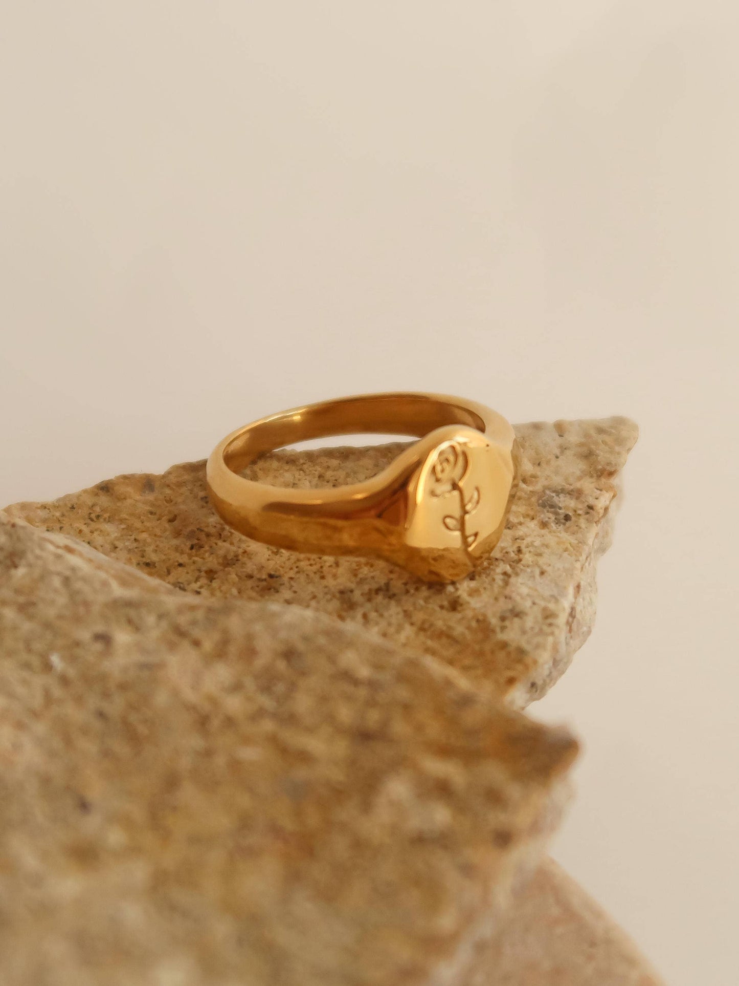 Georgia 18K Gold Rose Ring