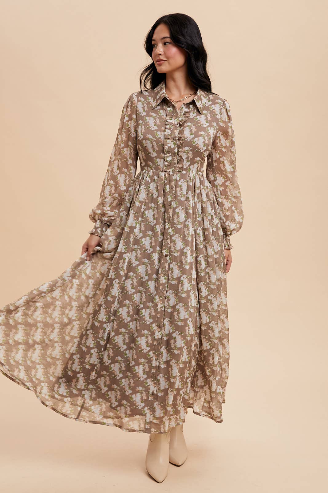 Misty Floral Maxi Dress