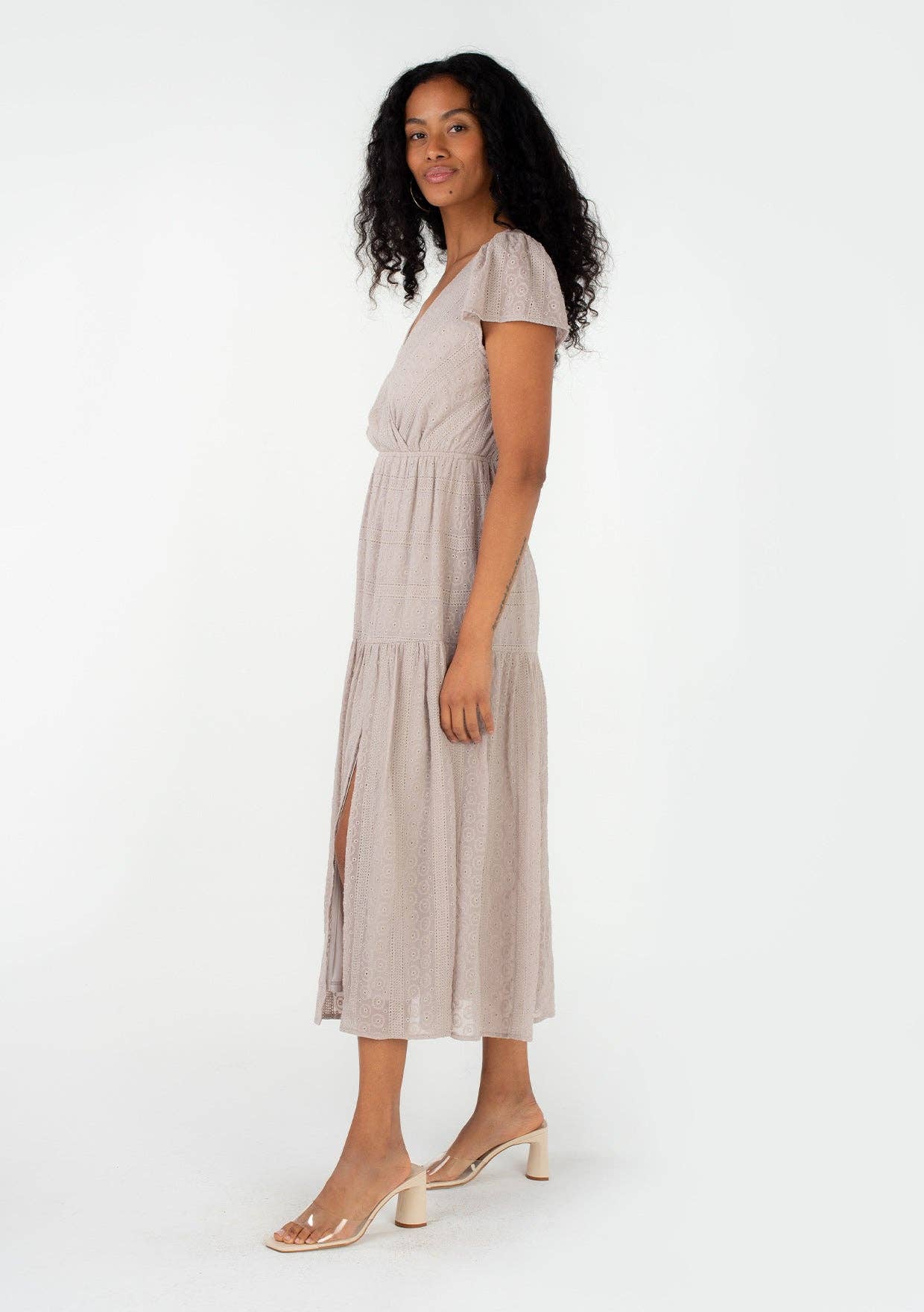 Wilma Eyelet Midi Dress
