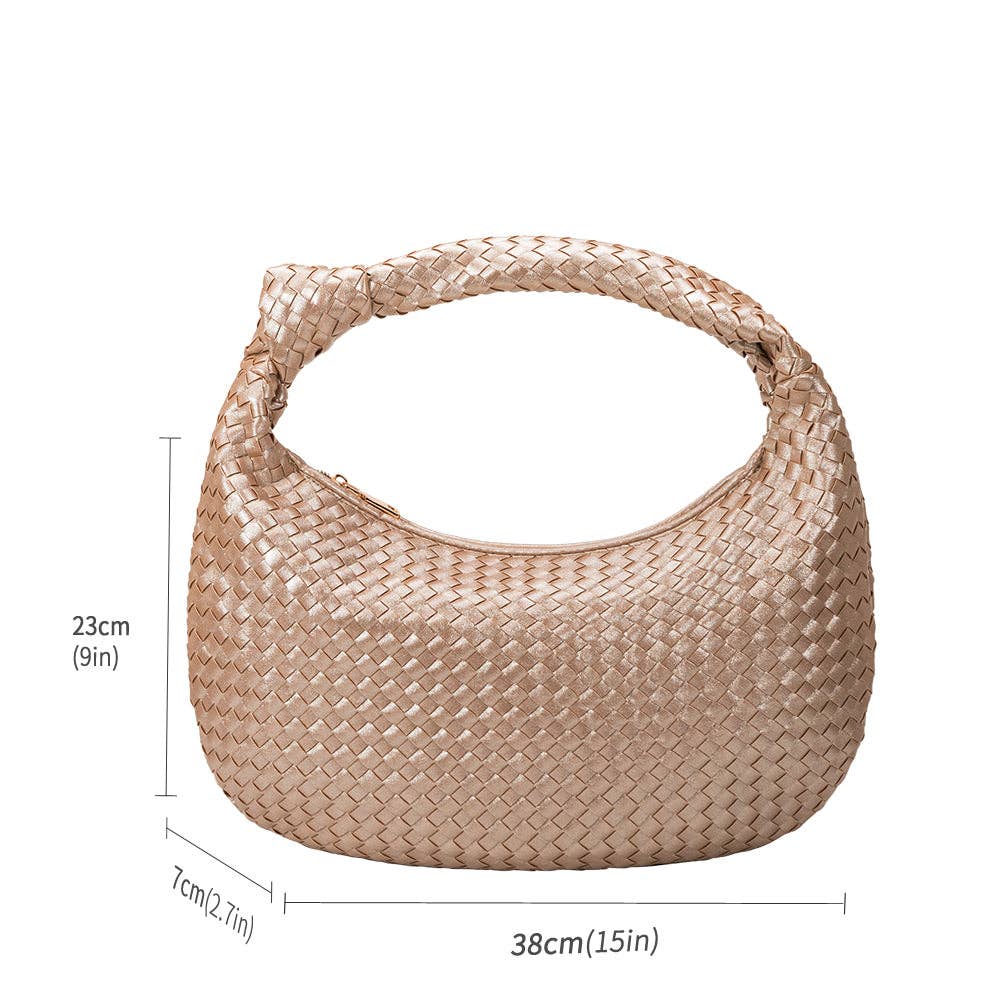 Cher Large Natural Raffia Straw Shoulder Bag