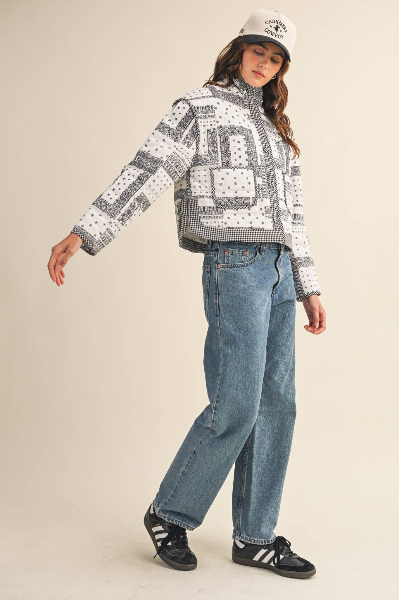 Bandana Patchwork Quilted Jacket