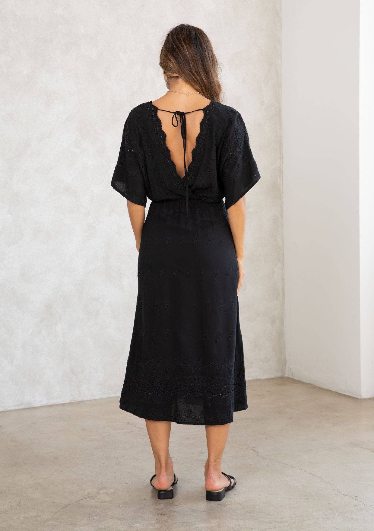 Harper Eyelet Midi Dress