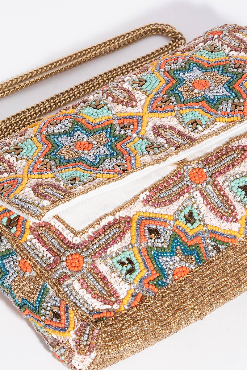Kaleidoscope Beaded Bag