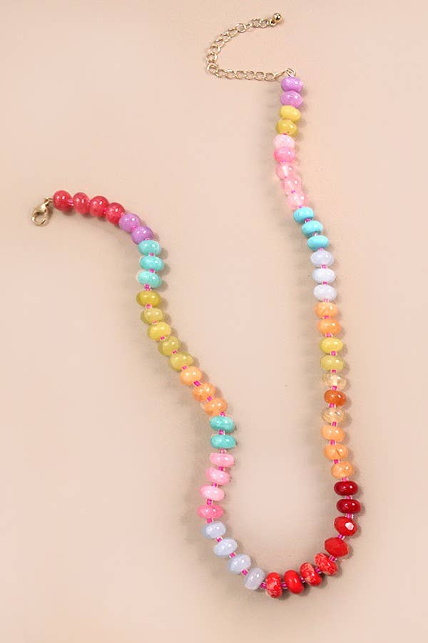 Rainbow Stone Necklace