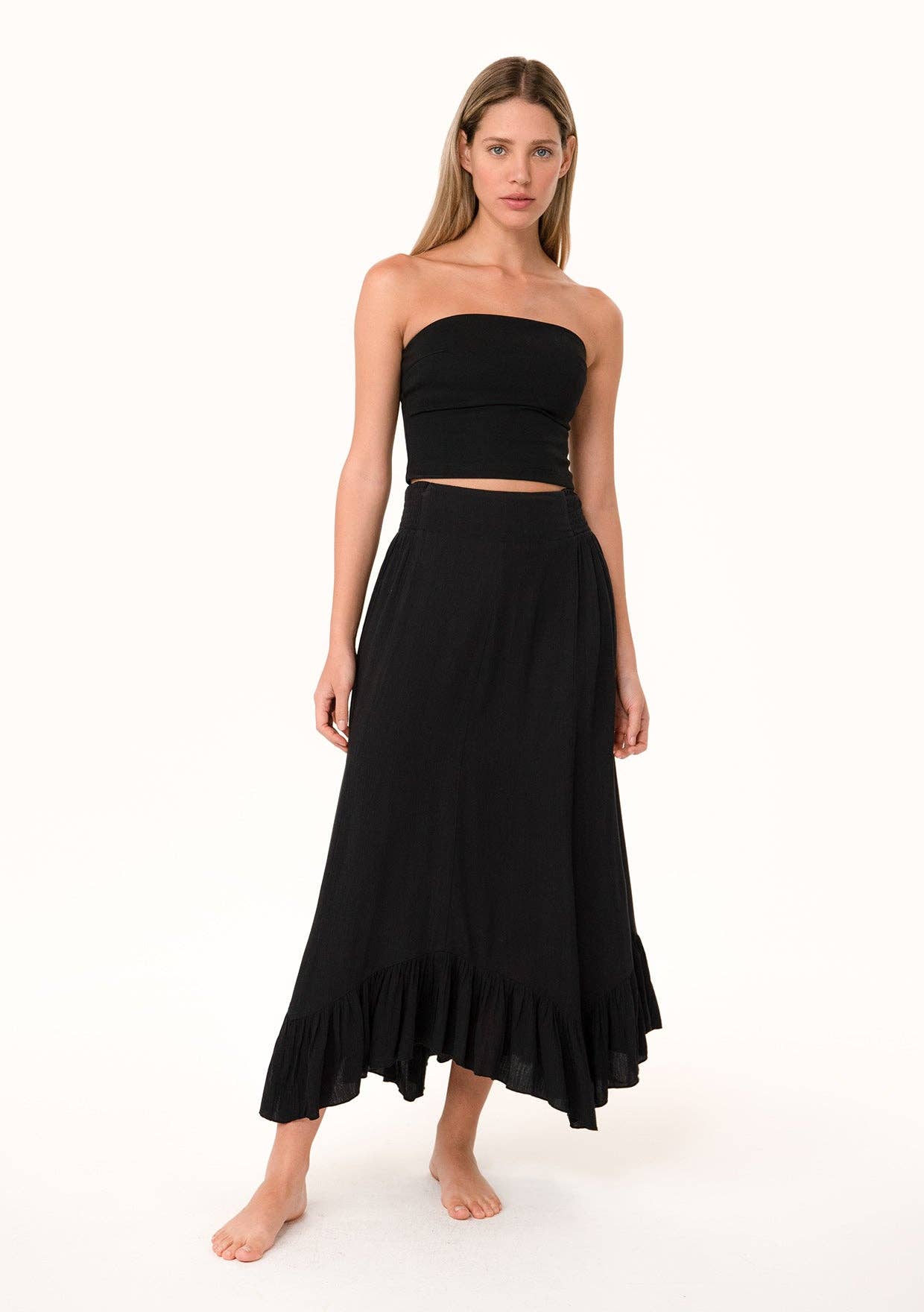 Lainey Ruffle Maxi Skirt