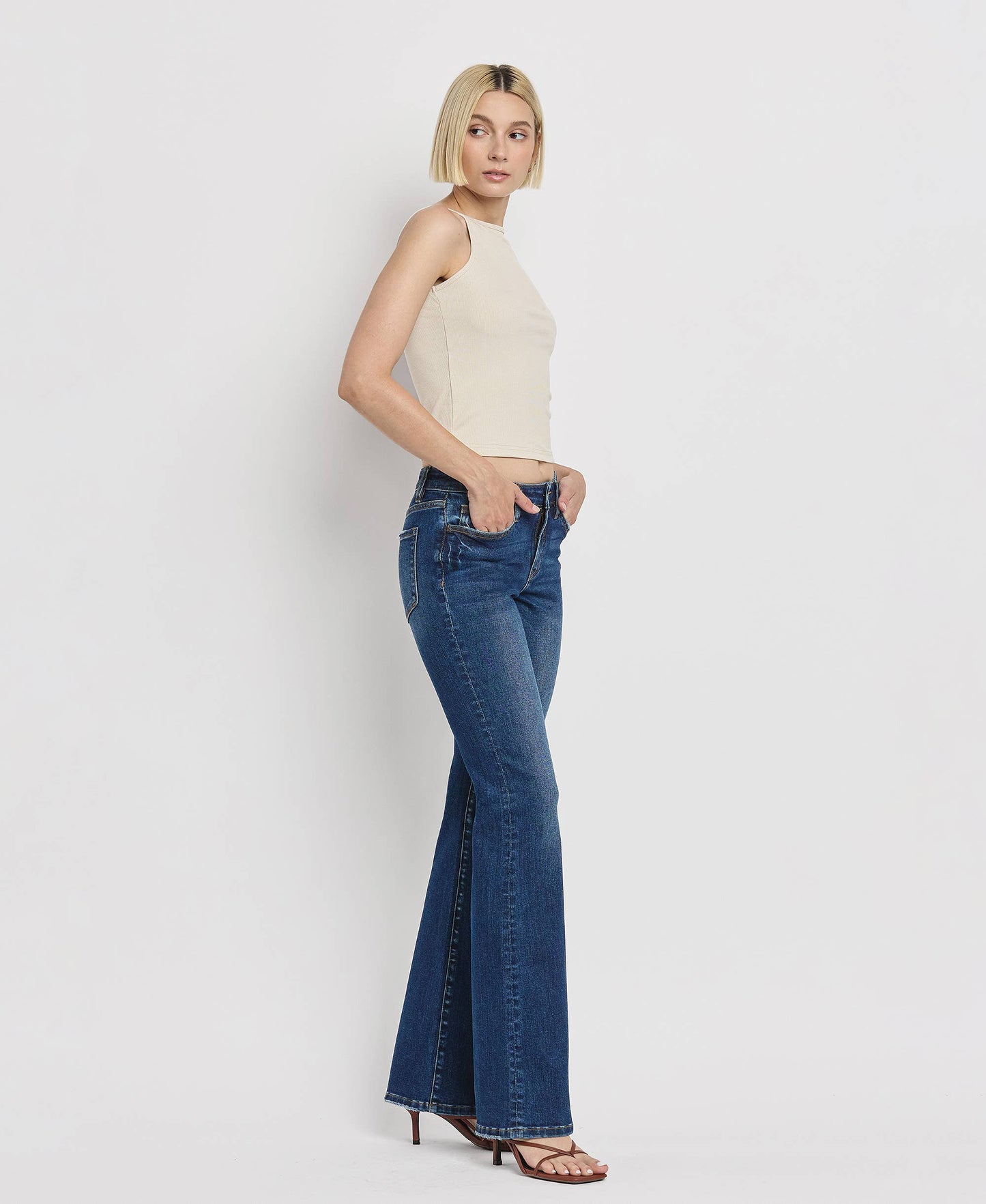 Mid-Rise Relaxed Bootcut