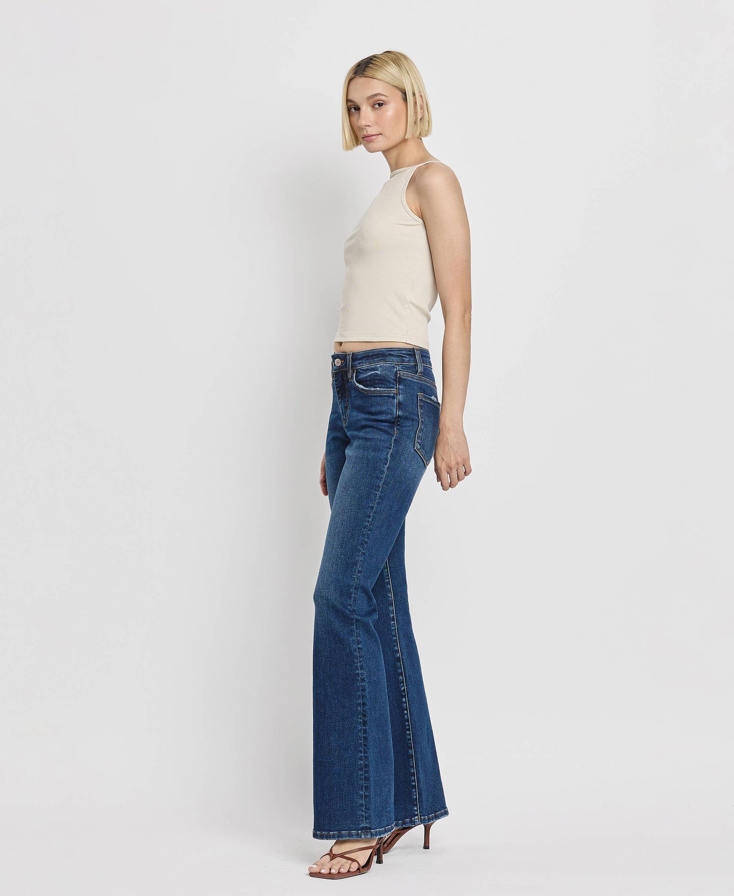 Mid-Rise Relaxed Bootcut
