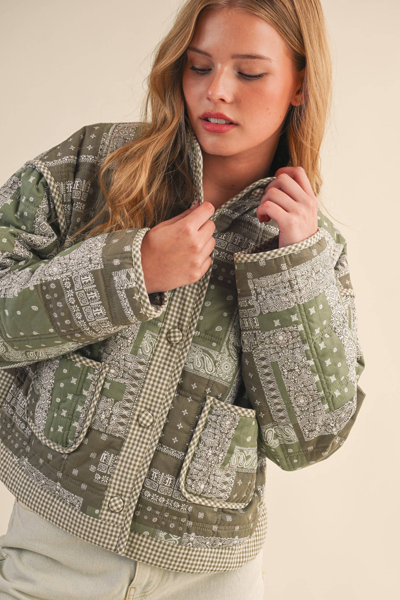 Bandana Patchwork Quilted Jacket