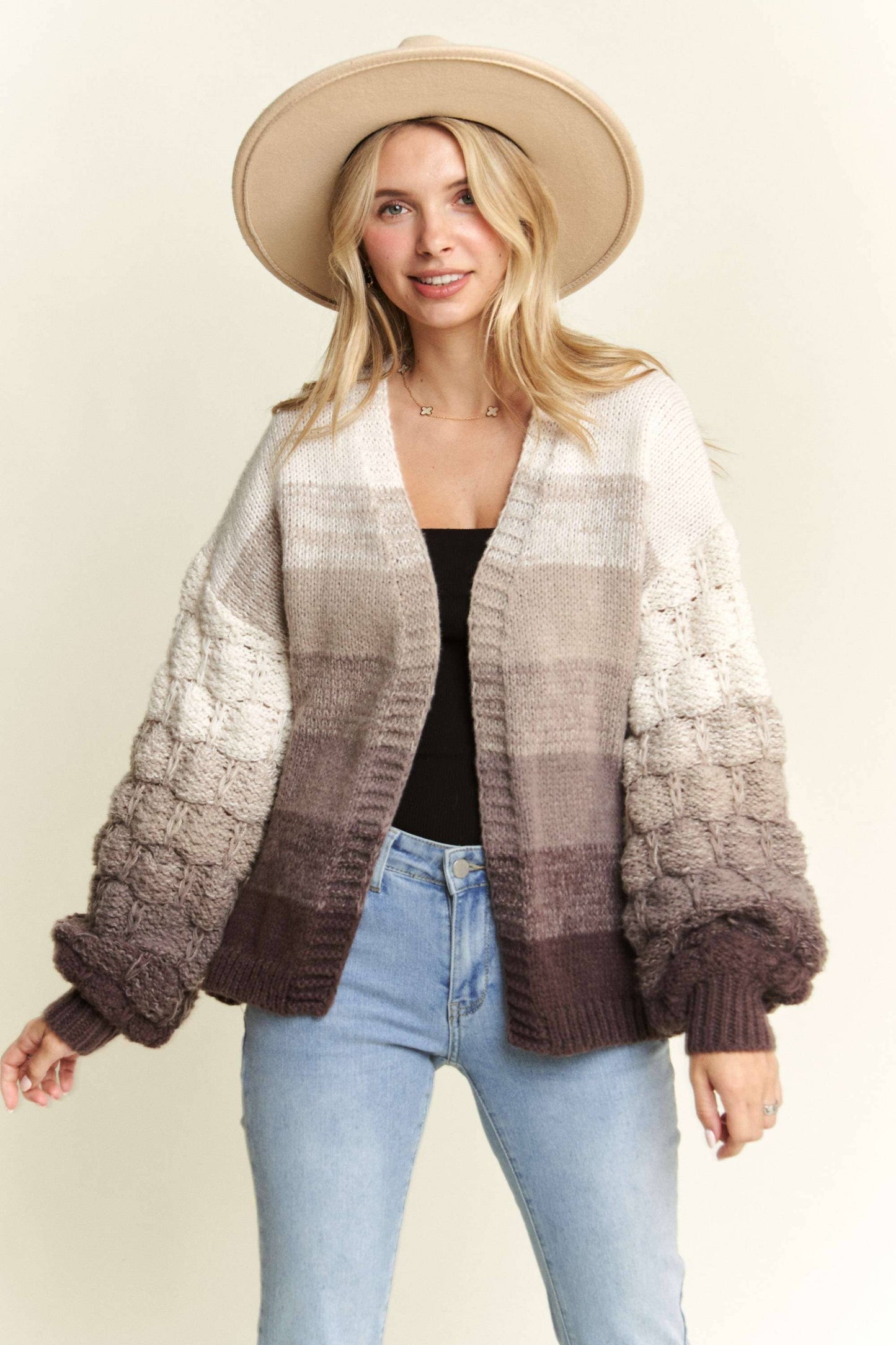 Lily Puff Sleeve Cardigan