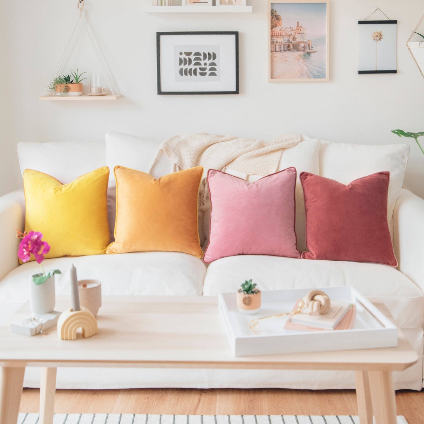 Palm Desert Velvet Pillow