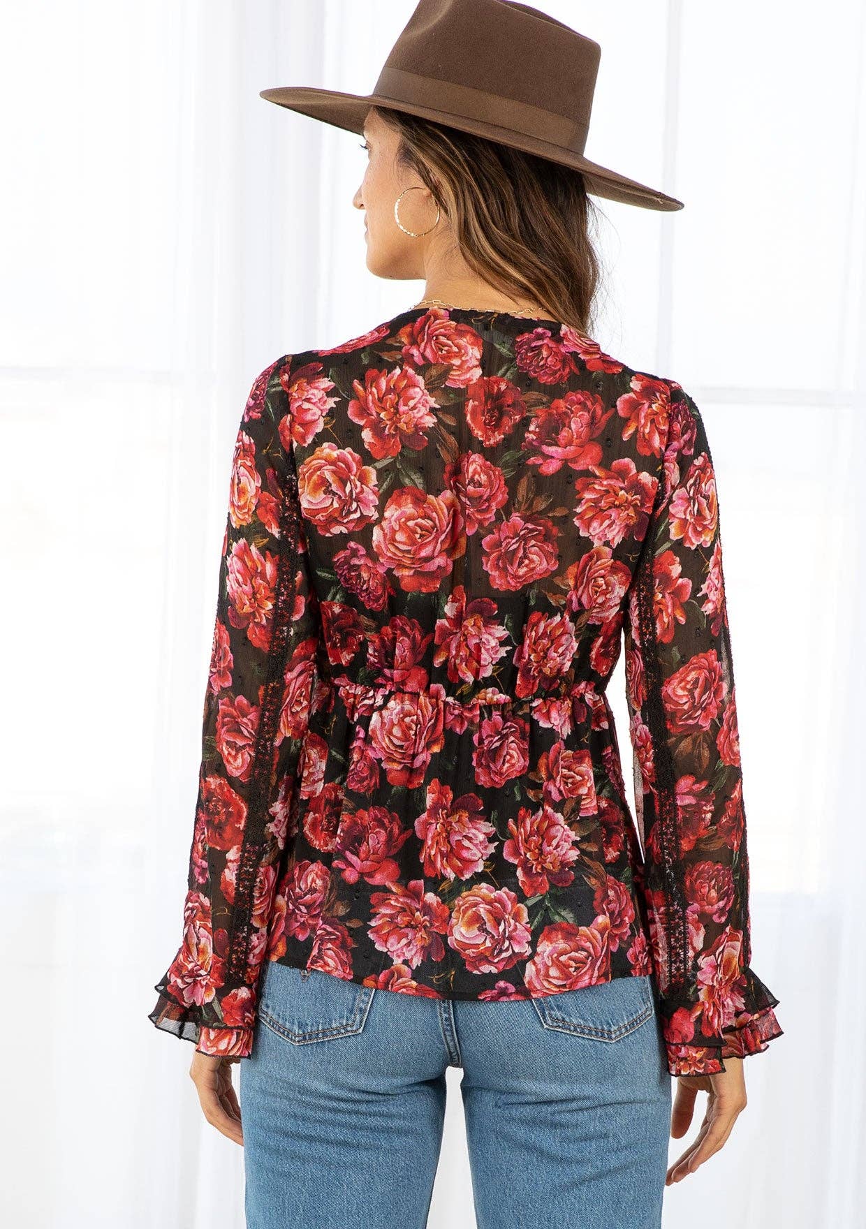Primrose Lace Trim Blouse
