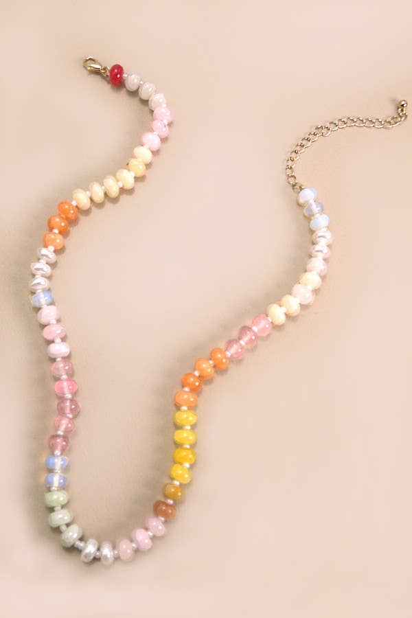 Rainbow Stone Necklace