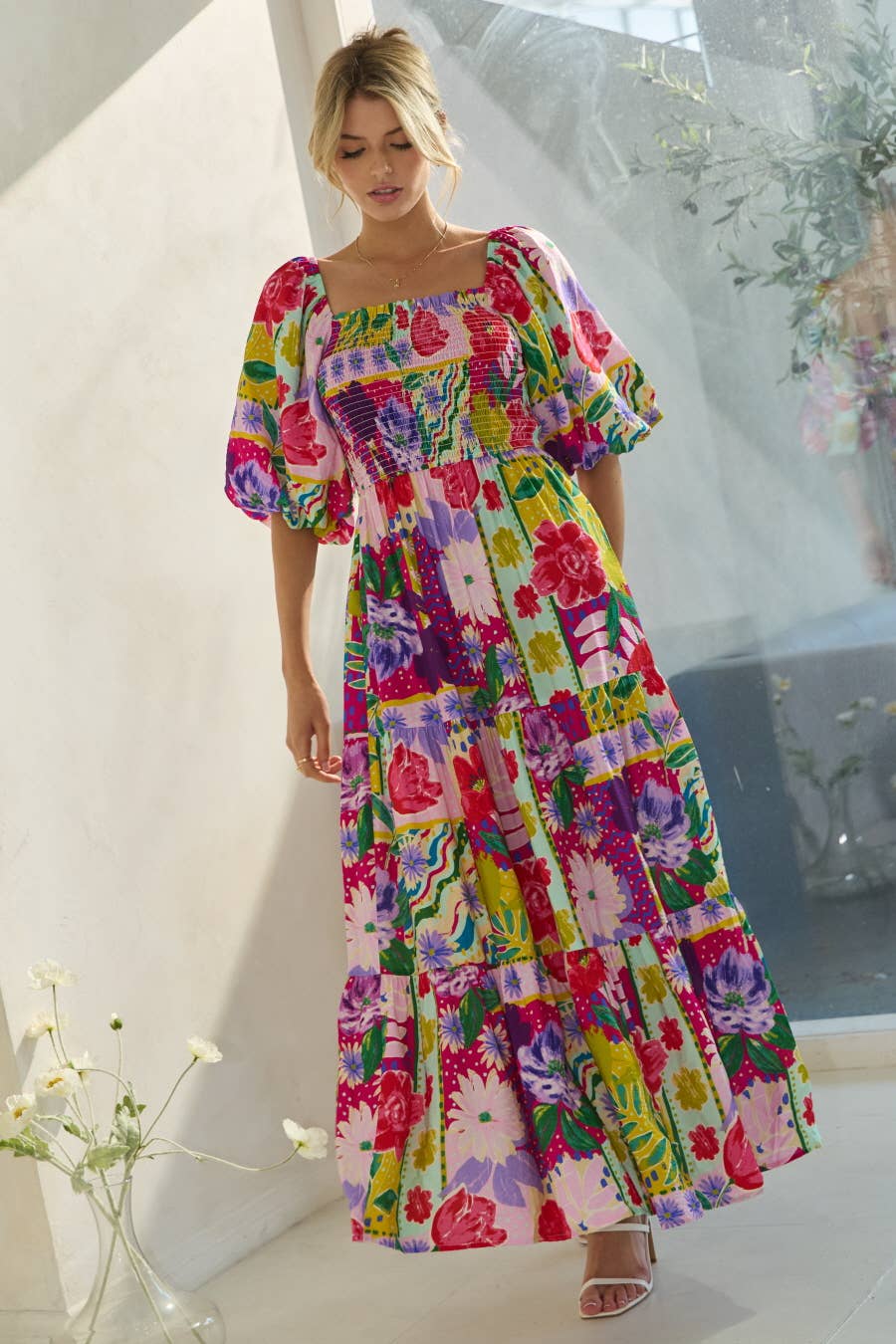 Robin Bubble Sleeve Maxi