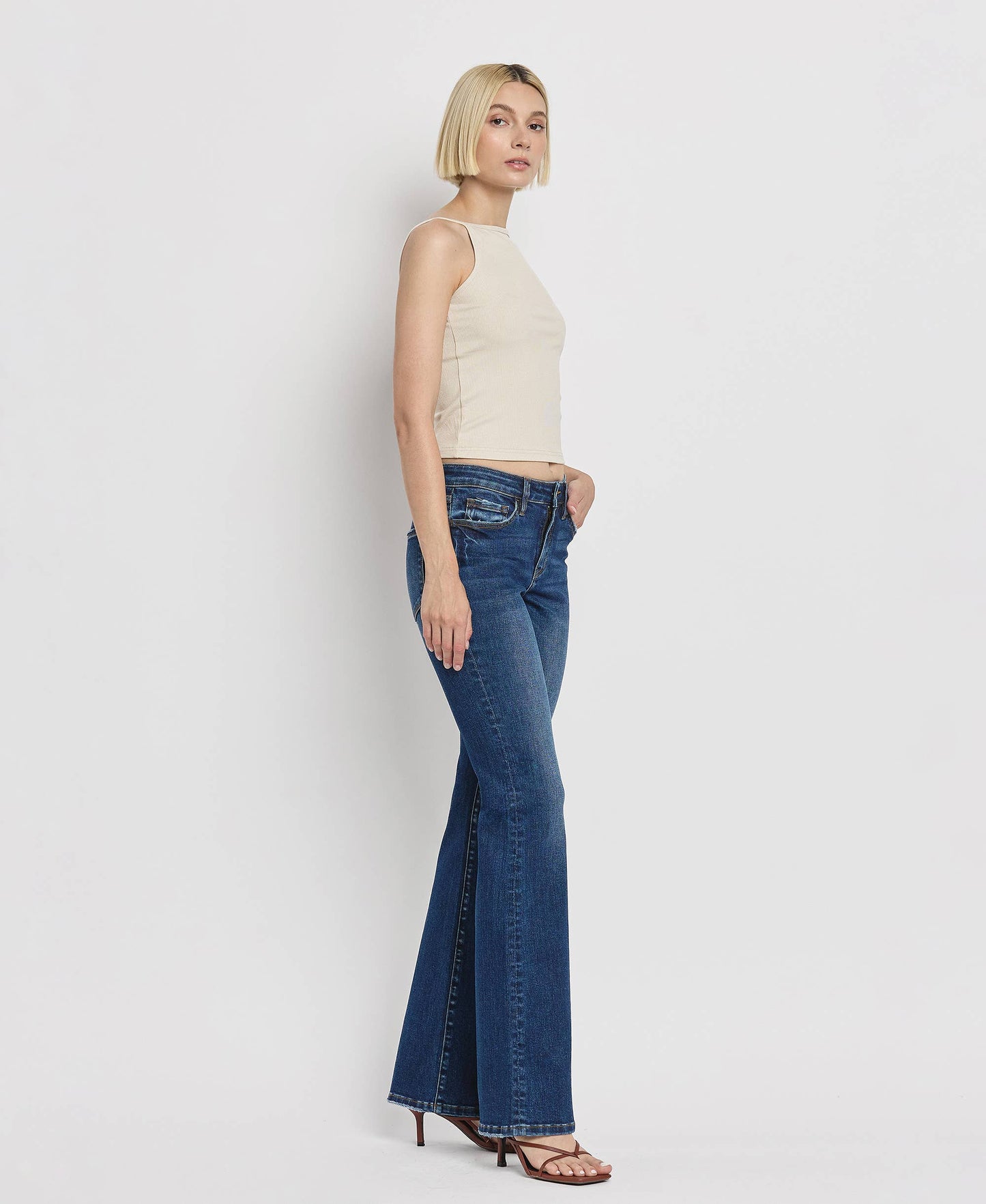 Mid-Rise Relaxed Bootcut