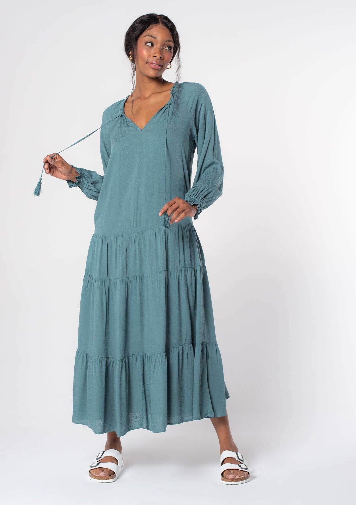 Olivia Bohemian Peasant Dress