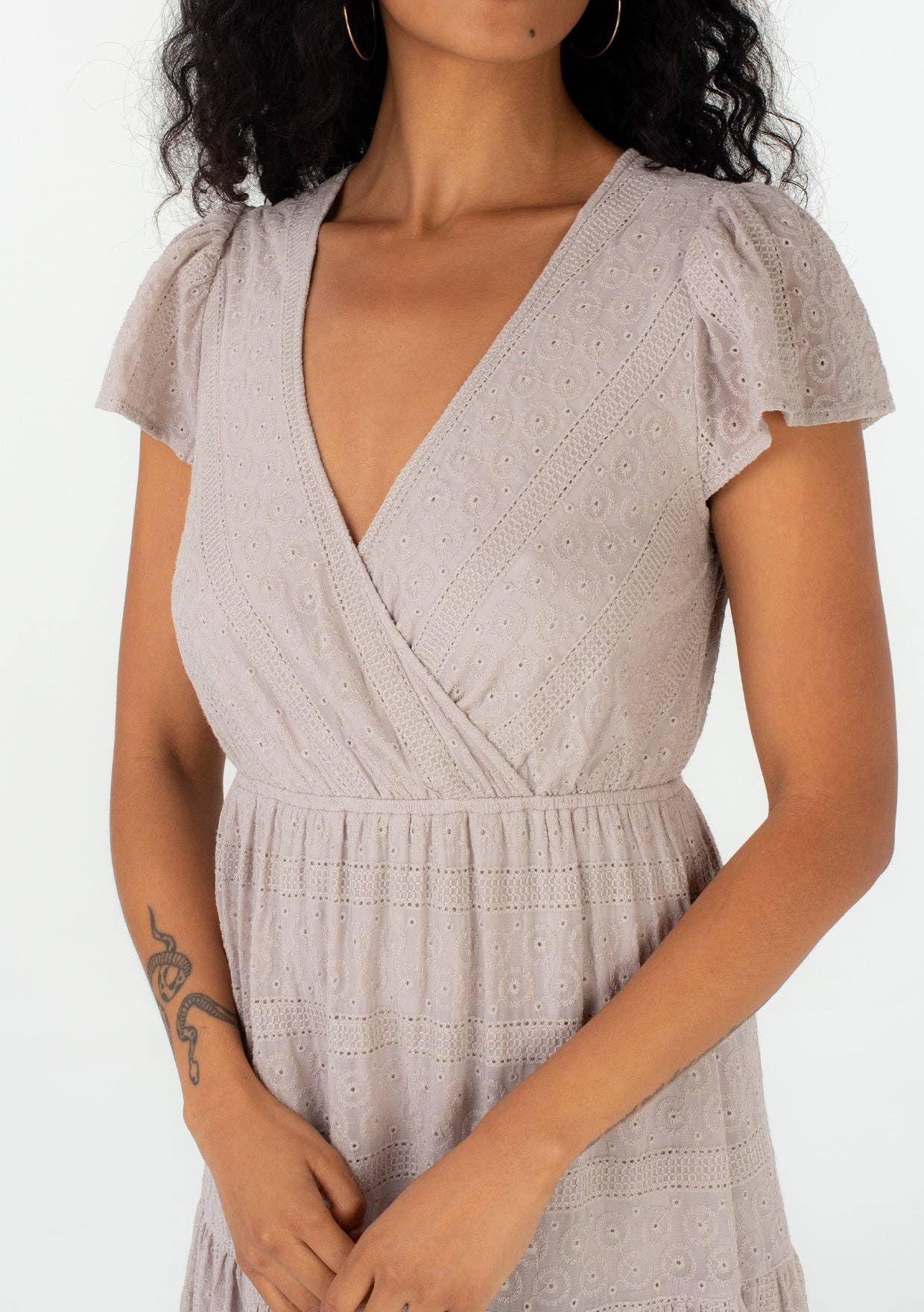 Wilma Eyelet Midi Dress