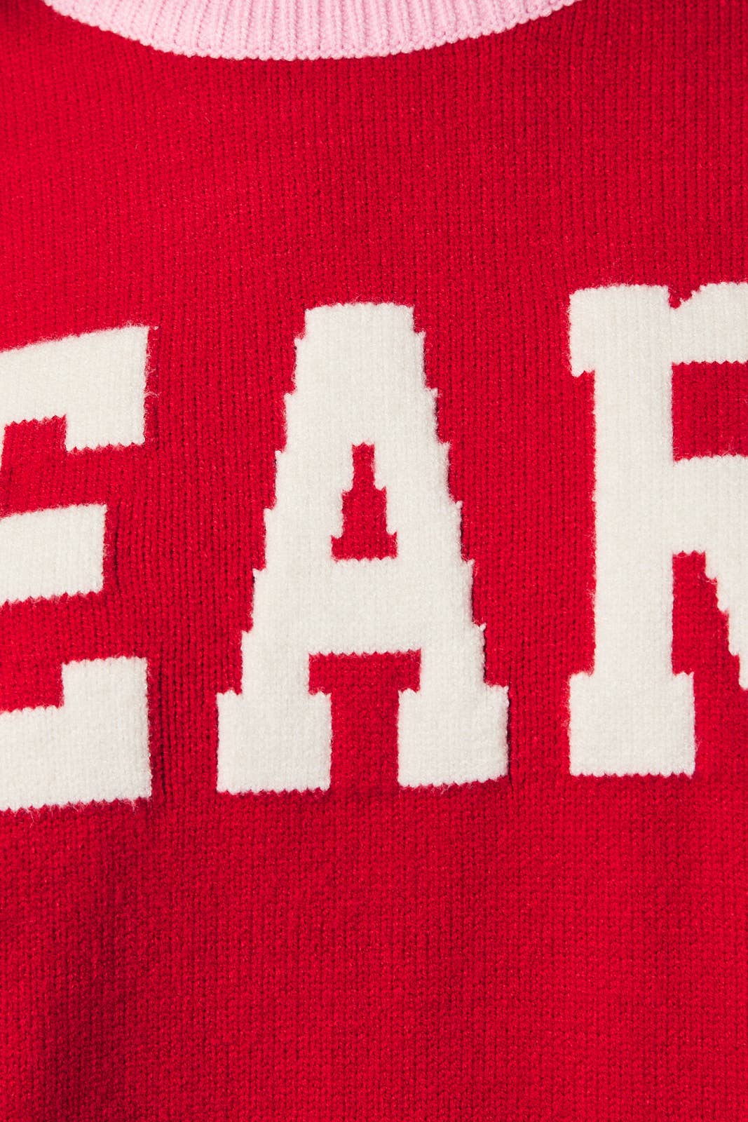 Crew Neck Heart Sweater