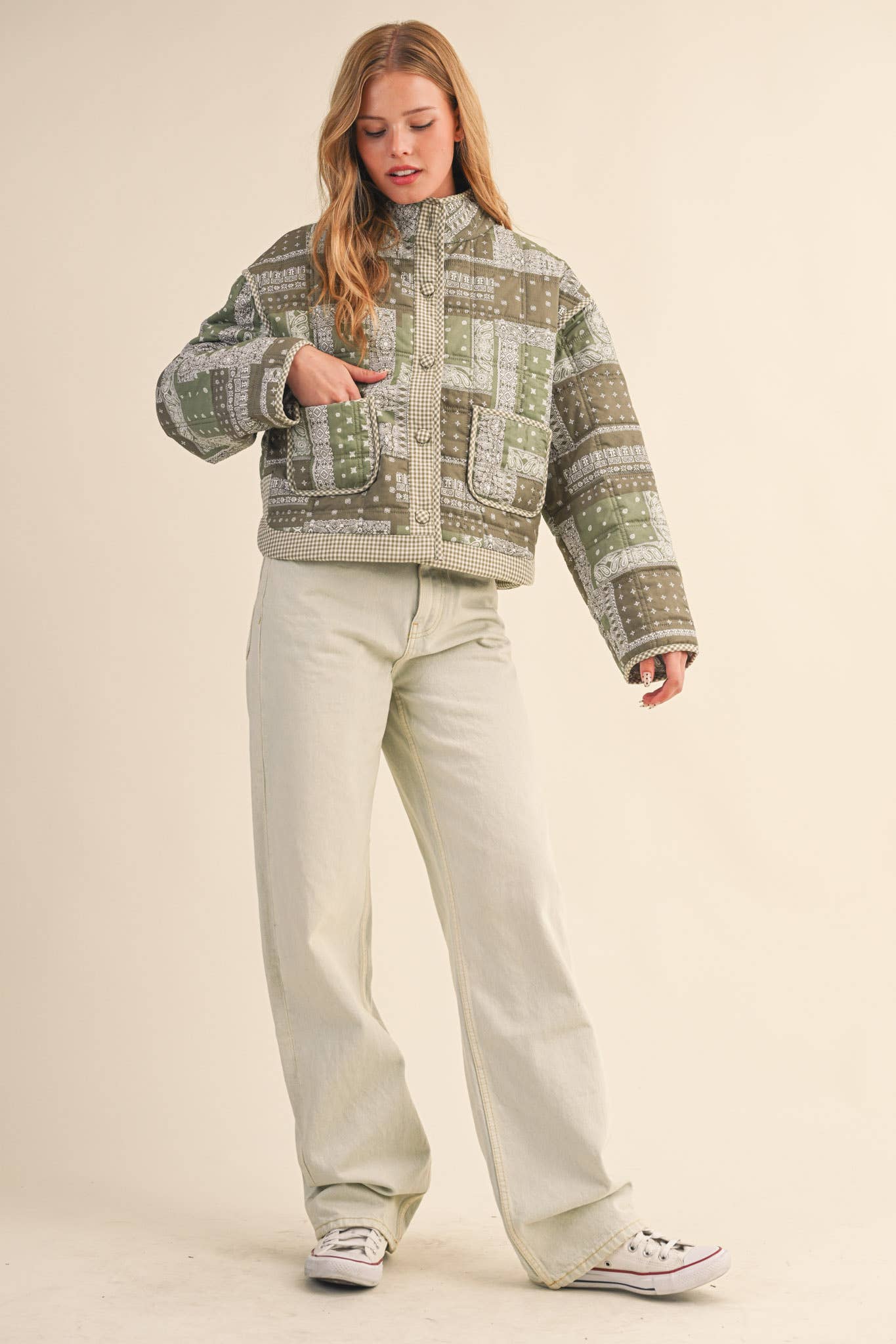 Bandana Patchwork Quilted Jacket