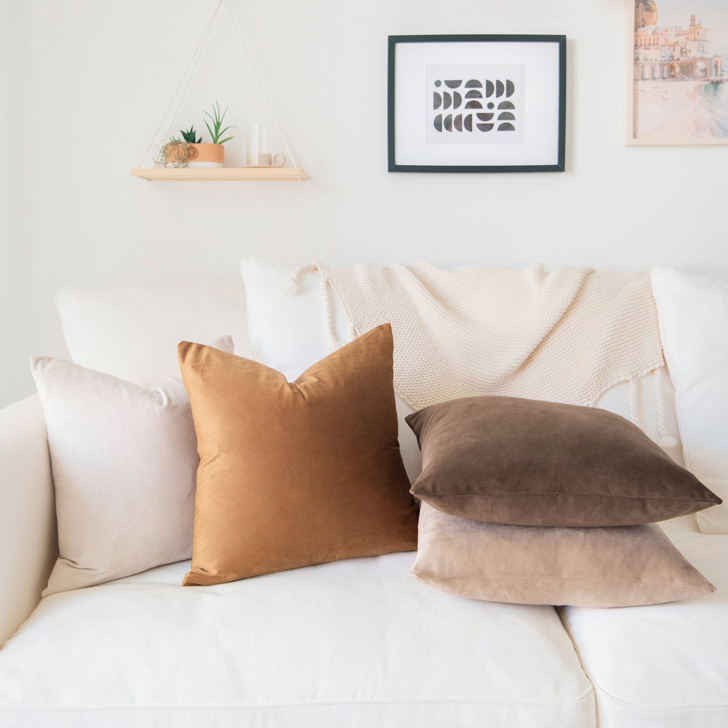 Rancho Mirage Velvet Pillow (No Trim Color)
