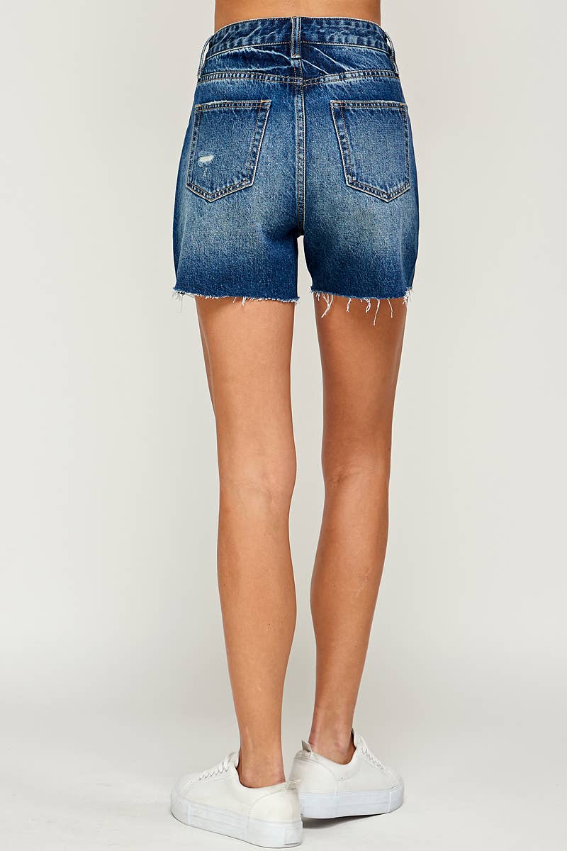 Boyfriend Midi Short Super High Rise