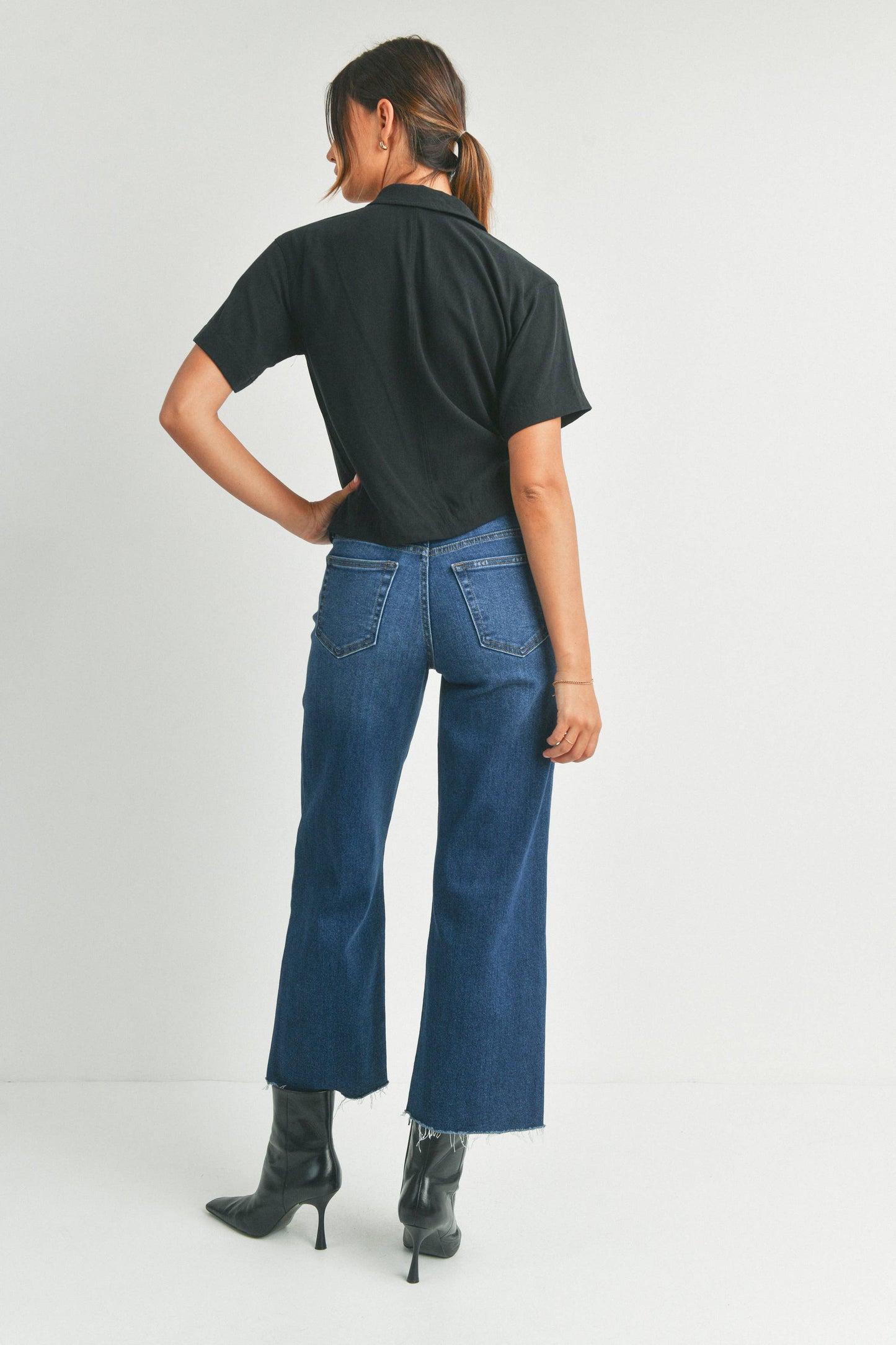Lola Slim Wide Leg Cropped