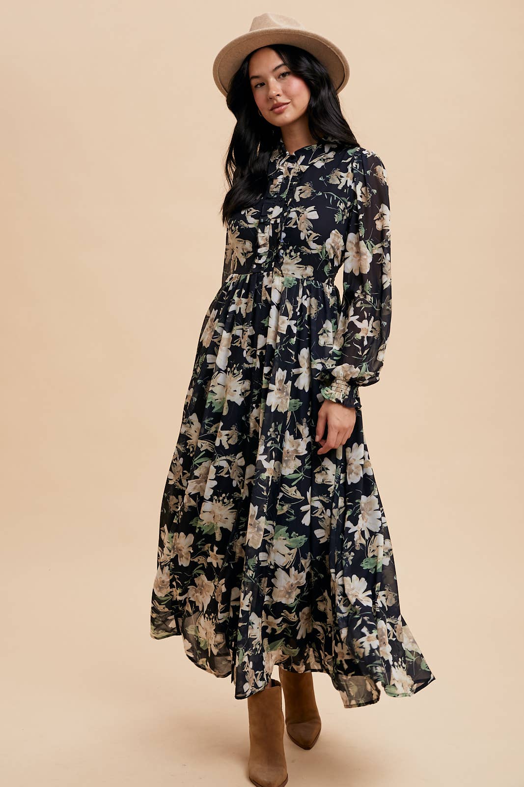 Misty Floral Maxi Dress
