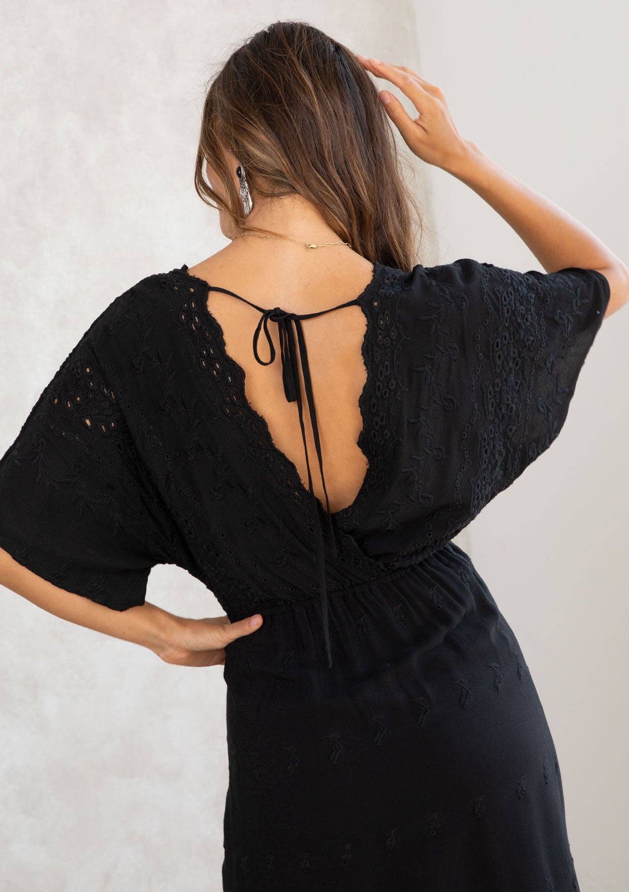 Harper Eyelet Midi Dress