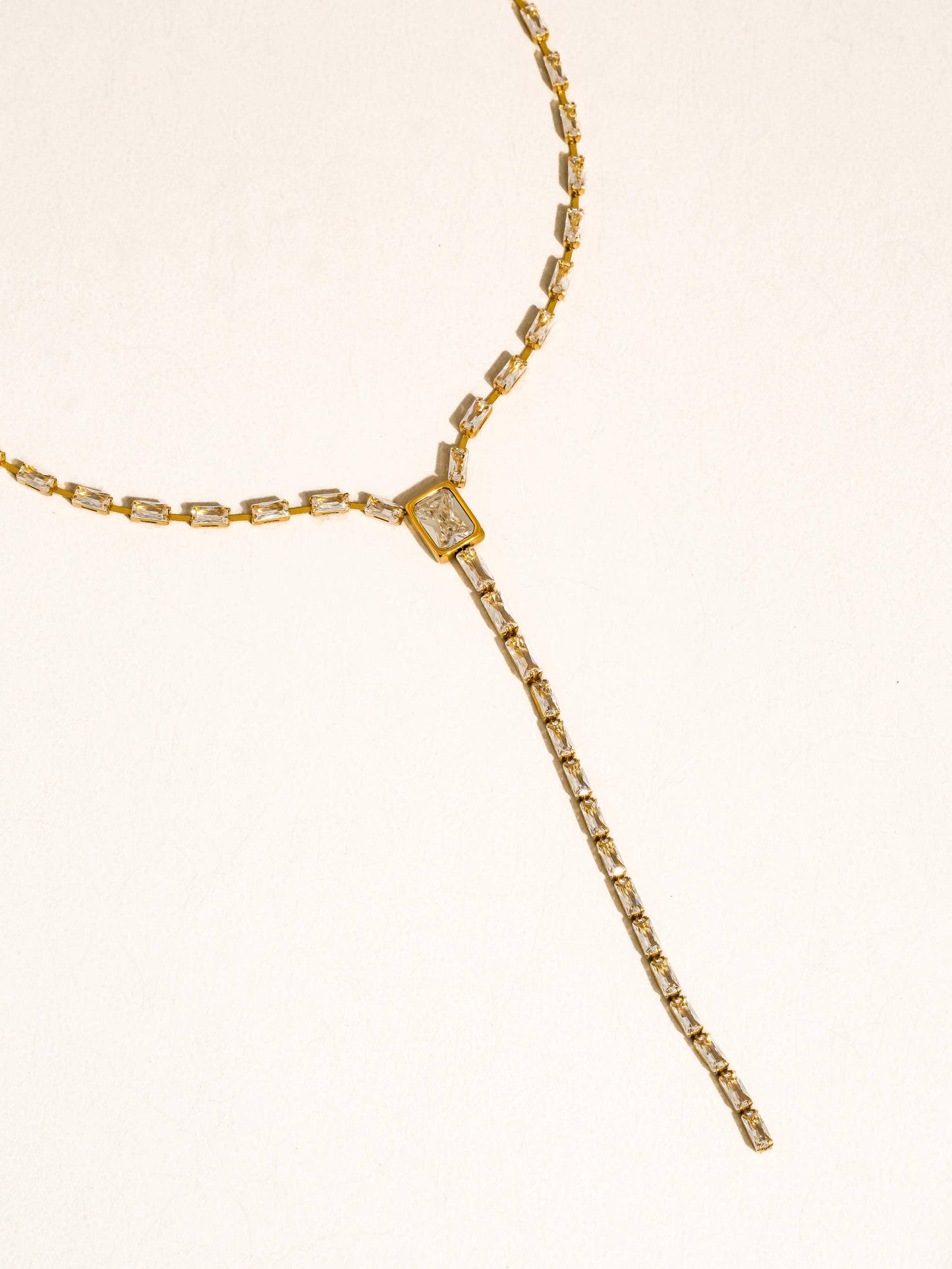Cieline 18K Gold Lariat Necklace