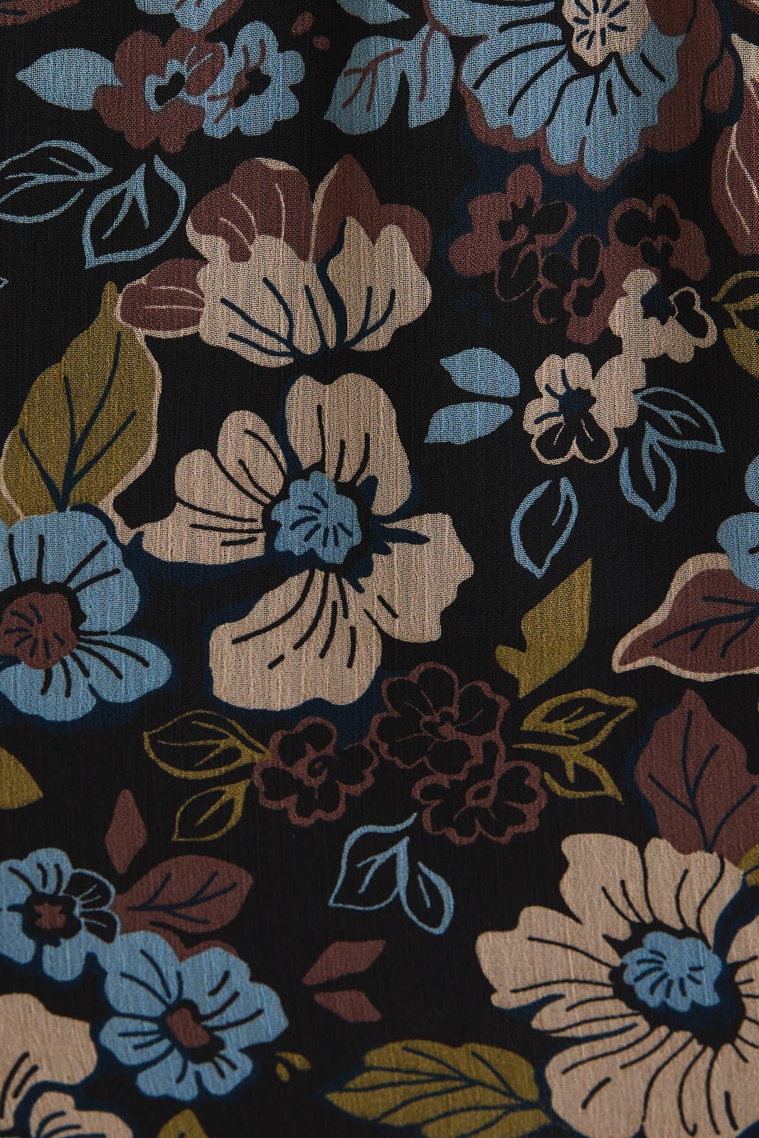 Surplice Shirred Floral Dress