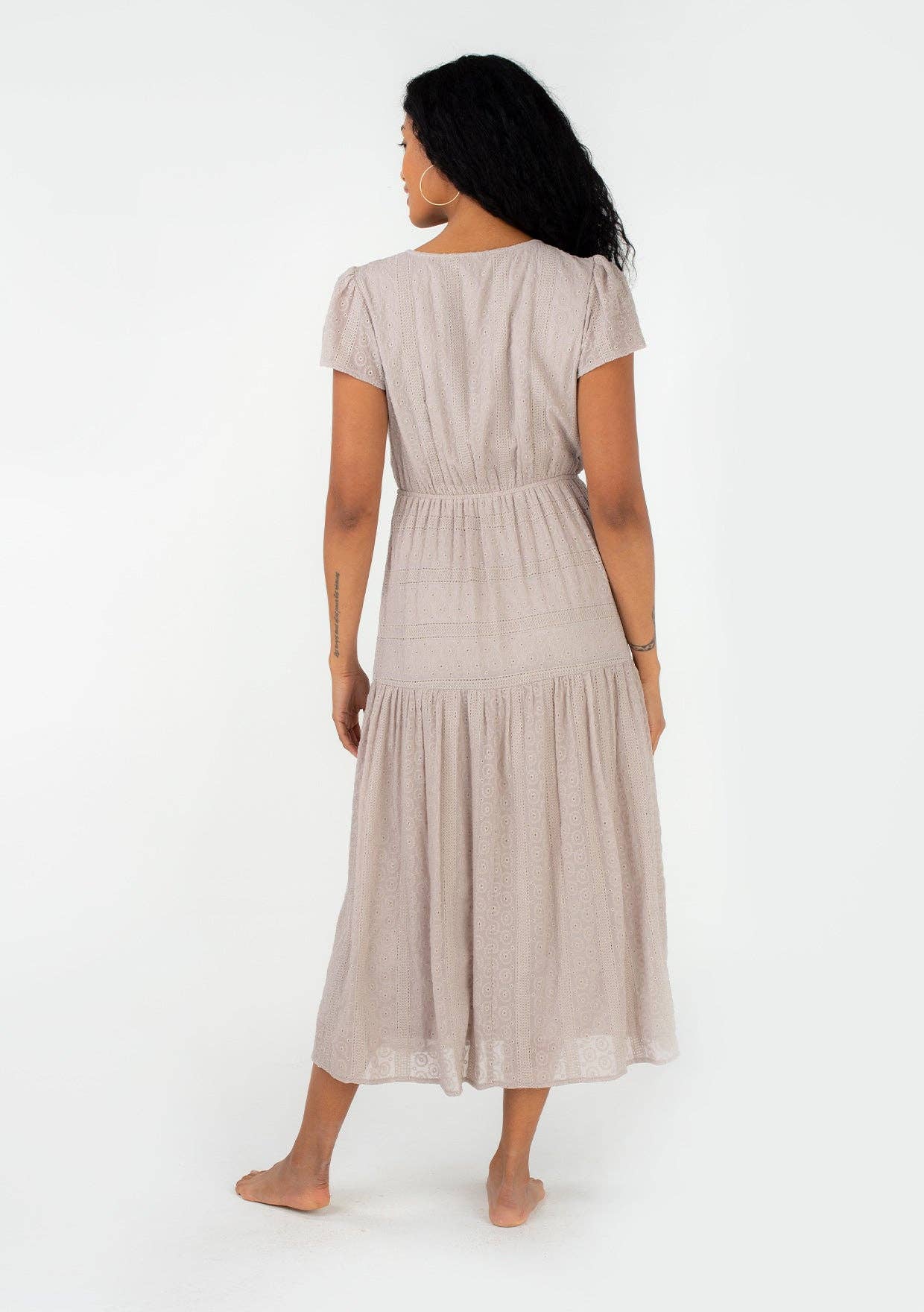 Wilma Eyelet Midi Dress