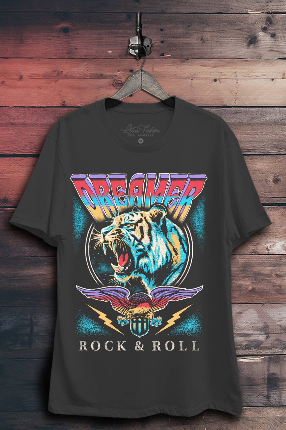 Dreamer Rock & Roll Tiger Graphic Top