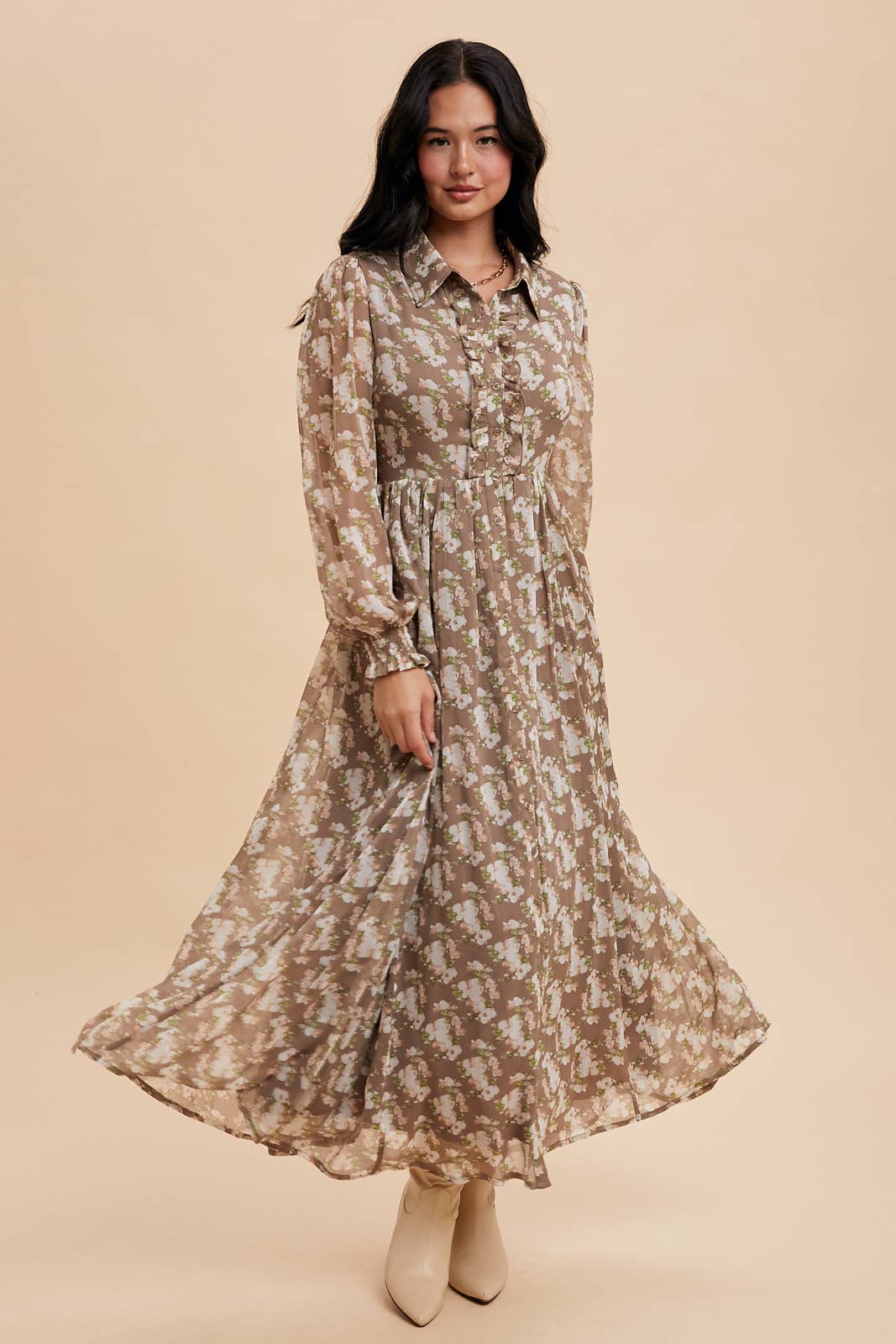 Misty Floral Maxi Dress
